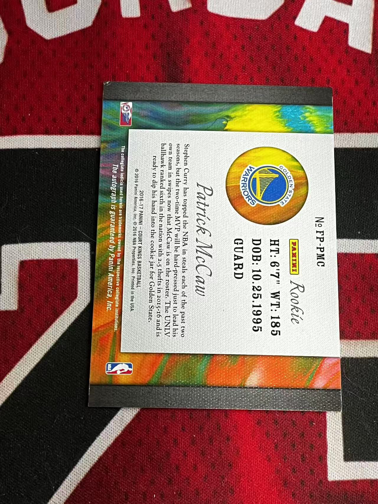 【接寄拍】2016-17 PANINI COURT KINGS 油画系列 勇士 新秀RC 帕特里克麦考 签字卡 卡签 FP签 专收凑套必备【烂臭嘴拍卖】