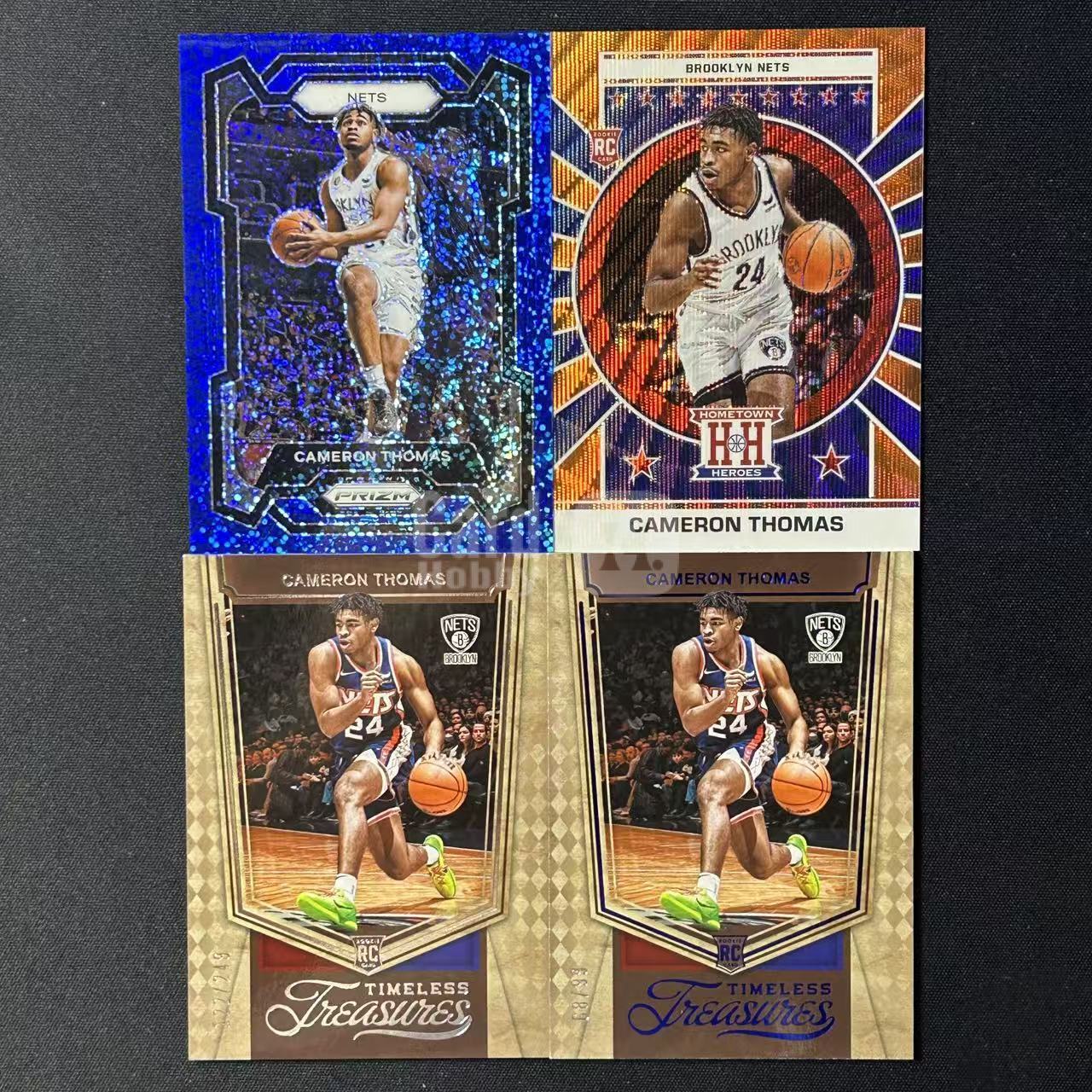 【阿泽代卖】2023-24 Panini Cameron Thomas 篮网 新秀 RC 卡梅伦 托马斯 /144编 /75编 /249编 /99编 折射 蓝泡泡折 橙折 带编 打包 细节如图-土曾