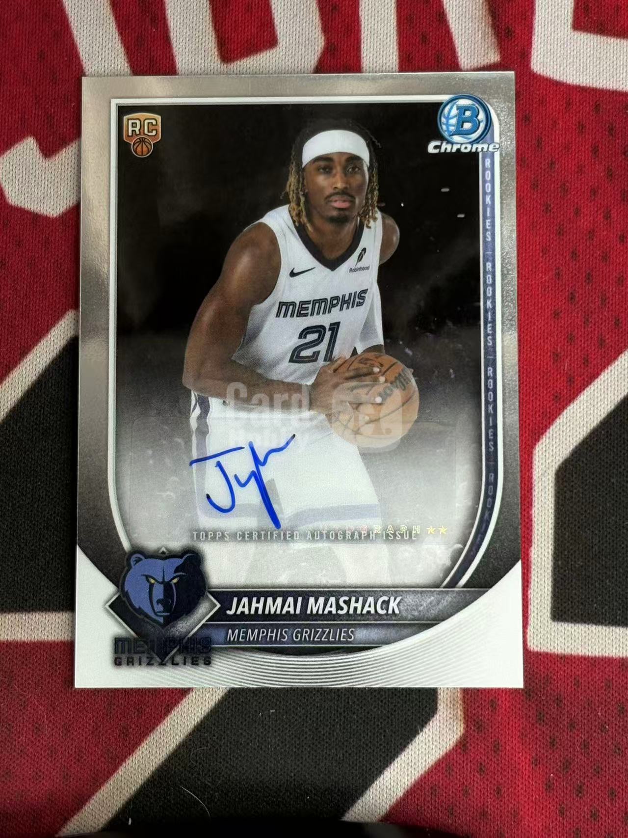 2025-26 TOPPS BOWMAN JAHMAI MASHACK灰熊 新秀RC 贾迈梅沙克 马沙克 签字卡 新秀签 正BASE签 专收凑套必备【烂臭嘴拍卖】