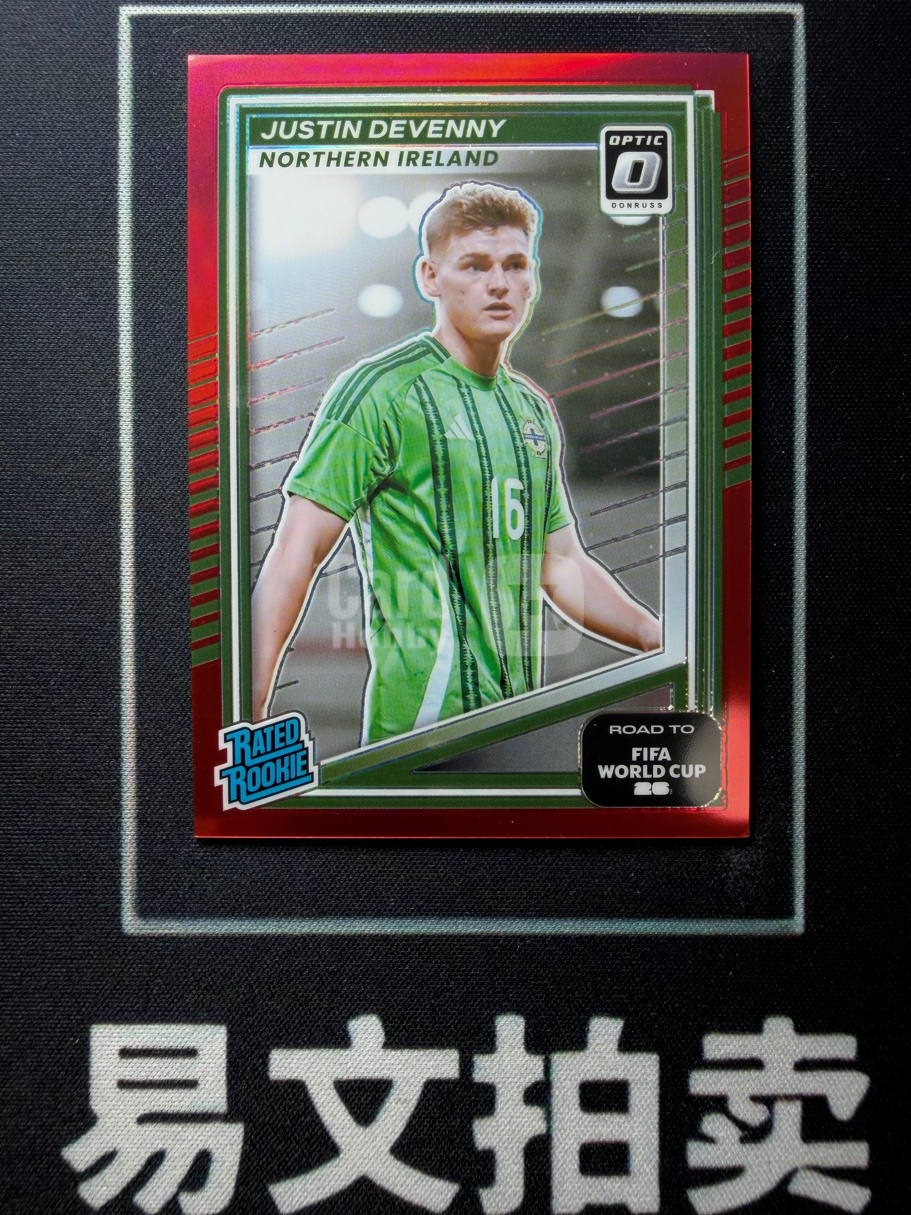 【易文拍卖 超级回款】2025-26 Panini Donruss 杜蕾斯世界杯之路 JUSTIN DEVENNY 贾斯汀 德文尼 水晶宫 RC新秀 134/199编 红折O版 卡品如图#agger