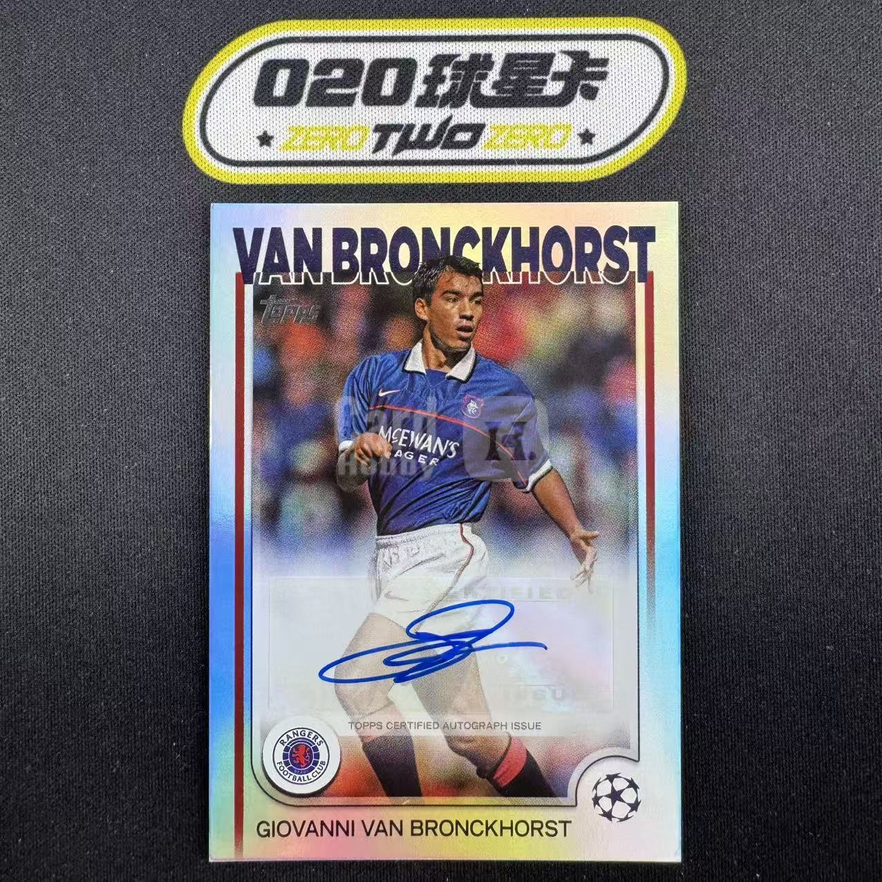 2025-26 Topps UCC Giovanni van Bronckhorst 欧战 范布隆霍赫斯克 银折 签字 流浪者(OSORA)