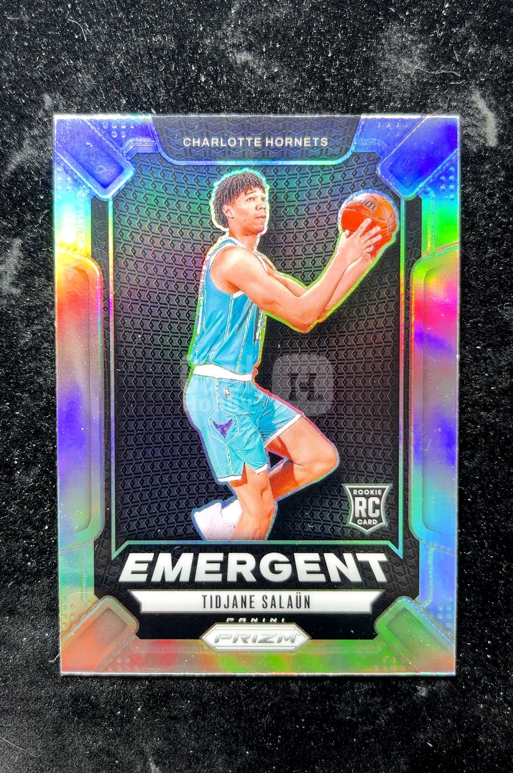 【小白1%代卖】2024 Panini Prizm Emergent 新兴 Tidjane Salaun 蒂迪扬·萨拉乌恩 银折 折射 新秀 RC 卡品如图 高价值 #5 0702