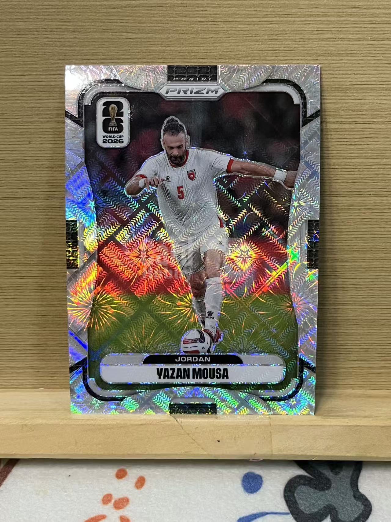 2026 Panini World Cup Prizm yazan mousa 亚赞 穆萨 约旦 烟花折 银折 世界杯 实卡精美 卡品如图 LA-1