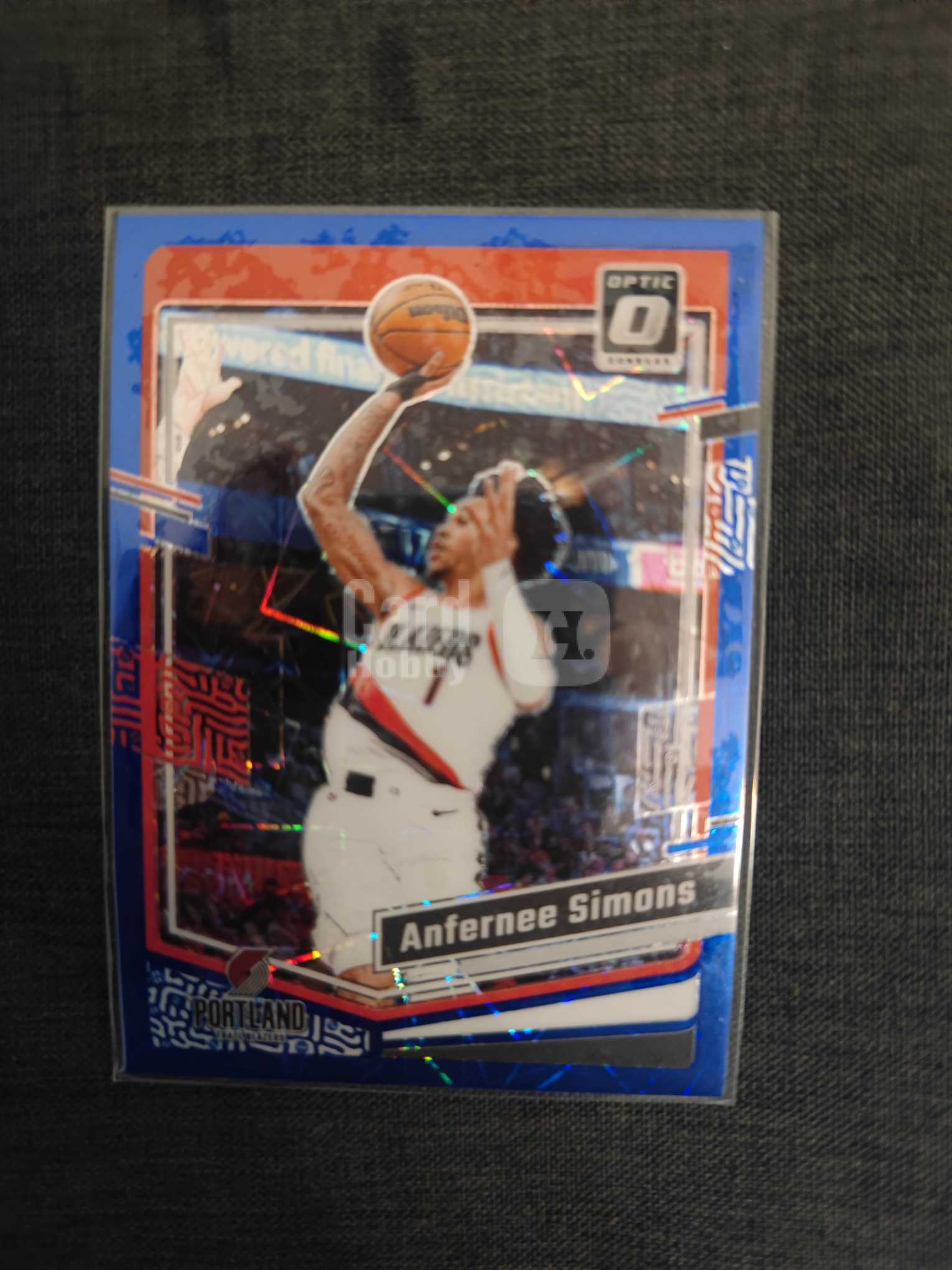 2023-24 Panini Donruss Anfernee Simons 篮球 杜蕾斯 optic 安芬尼 西蒙斯 开拓者 蓝镭射折 收藏必备 不保卡品 2-16