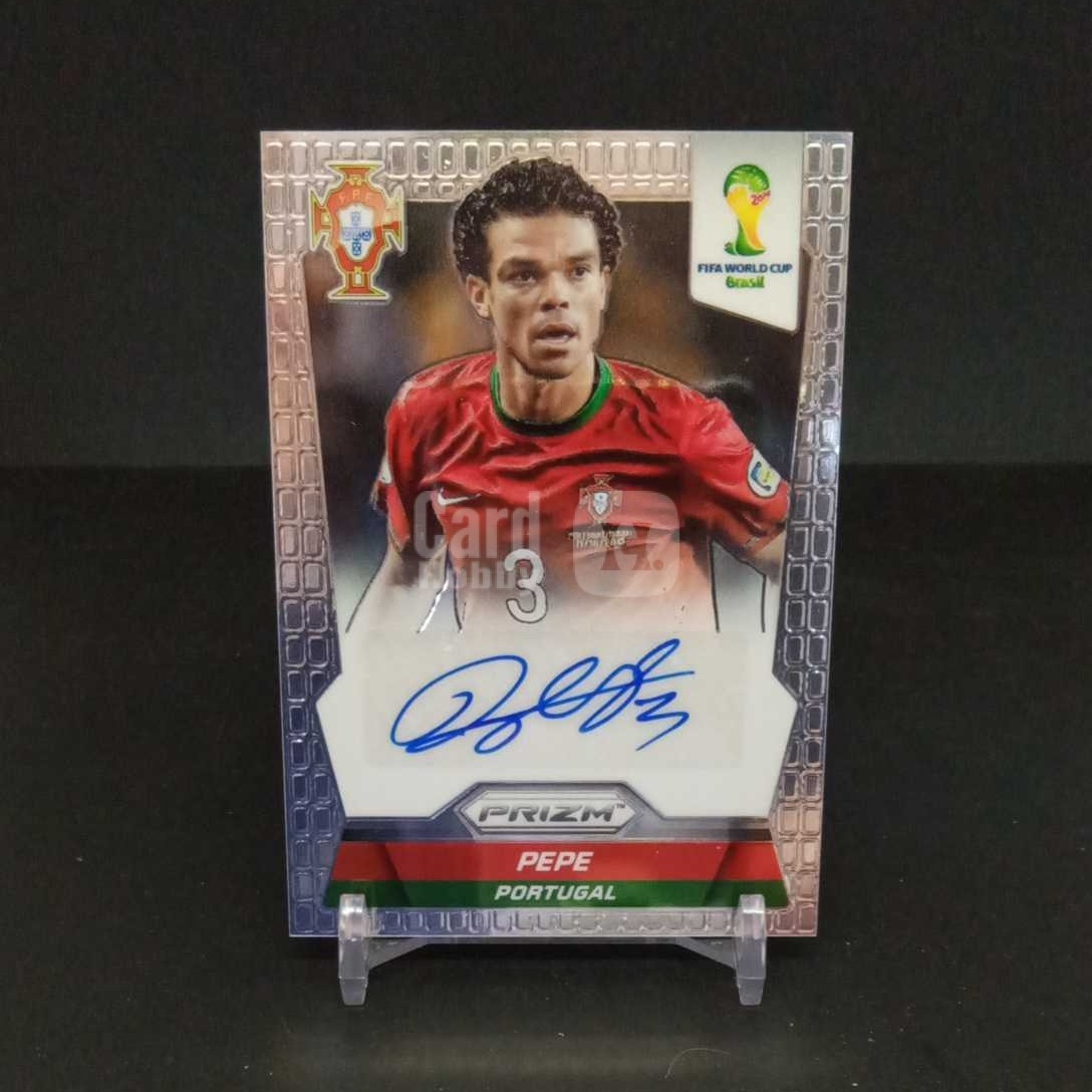【DC拍卖】7.06CR7 2014 Panini Prizm 巴西世界杯 佩佩 Pepe 葡萄牙 正签字卡 蓝笔卡签 #S-PEP