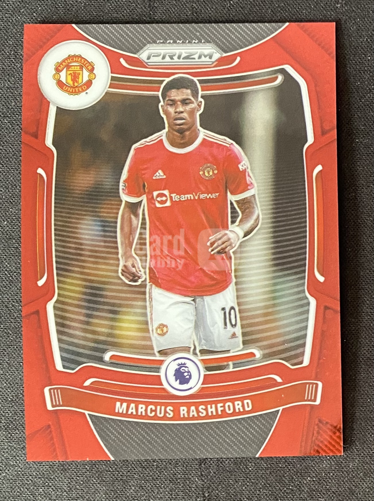 2021-22 Panini Prizm Marcus Rashford 【来拆波卡】英超 Prizm 曼联 马库斯 拉什福德 红星星折 28/28编 尾编 HLF