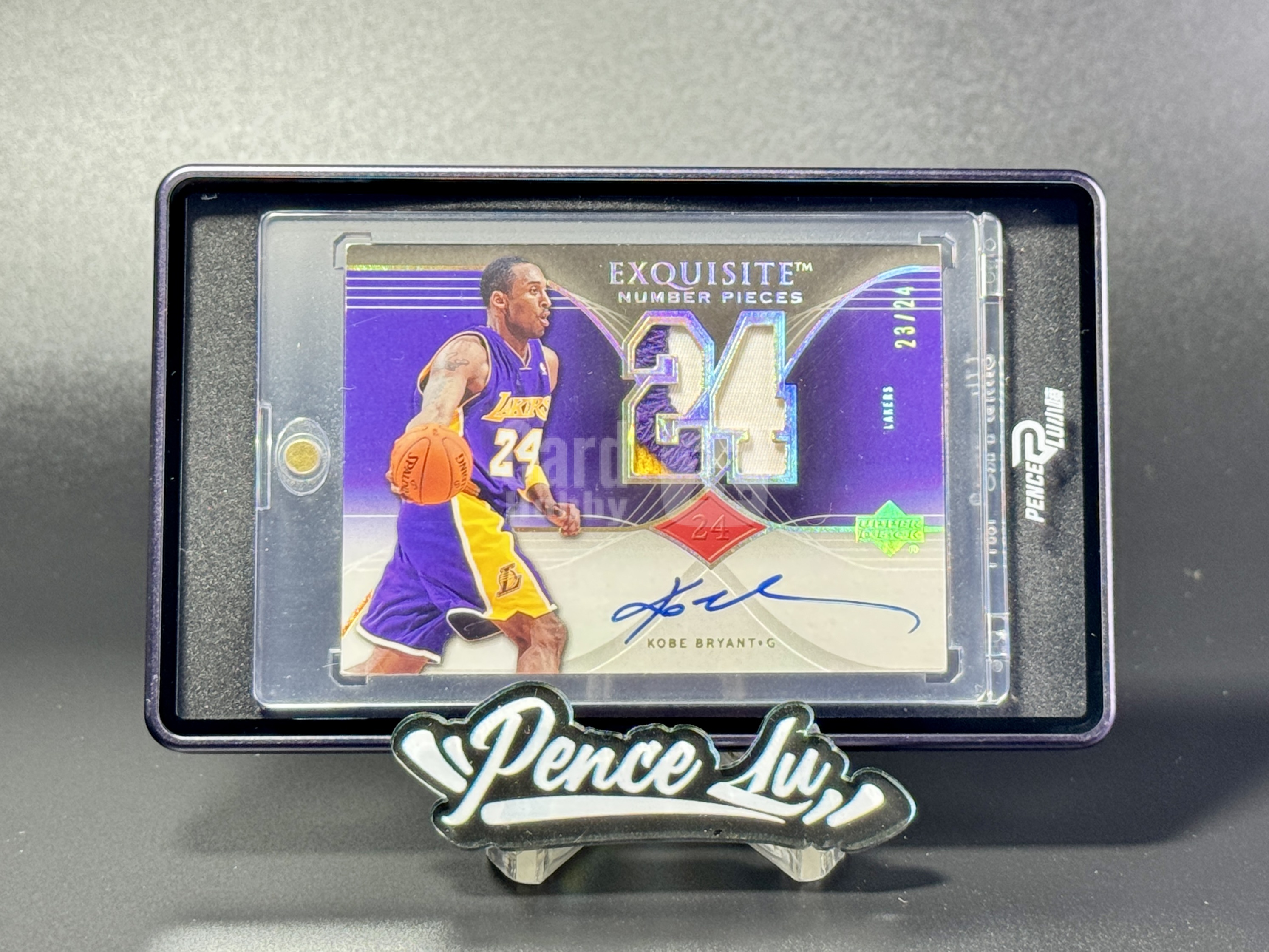 【喷子拍卖】2006-07 upper deck exquisite Kobe Bryant 木盒收藏 洛杉矶湖人 科比 布莱恩特 NP 背号编 patch 签字 24编 闪版 卡签 老GU超有价 大hit卡 轻印看图 送订制壳 CHX88