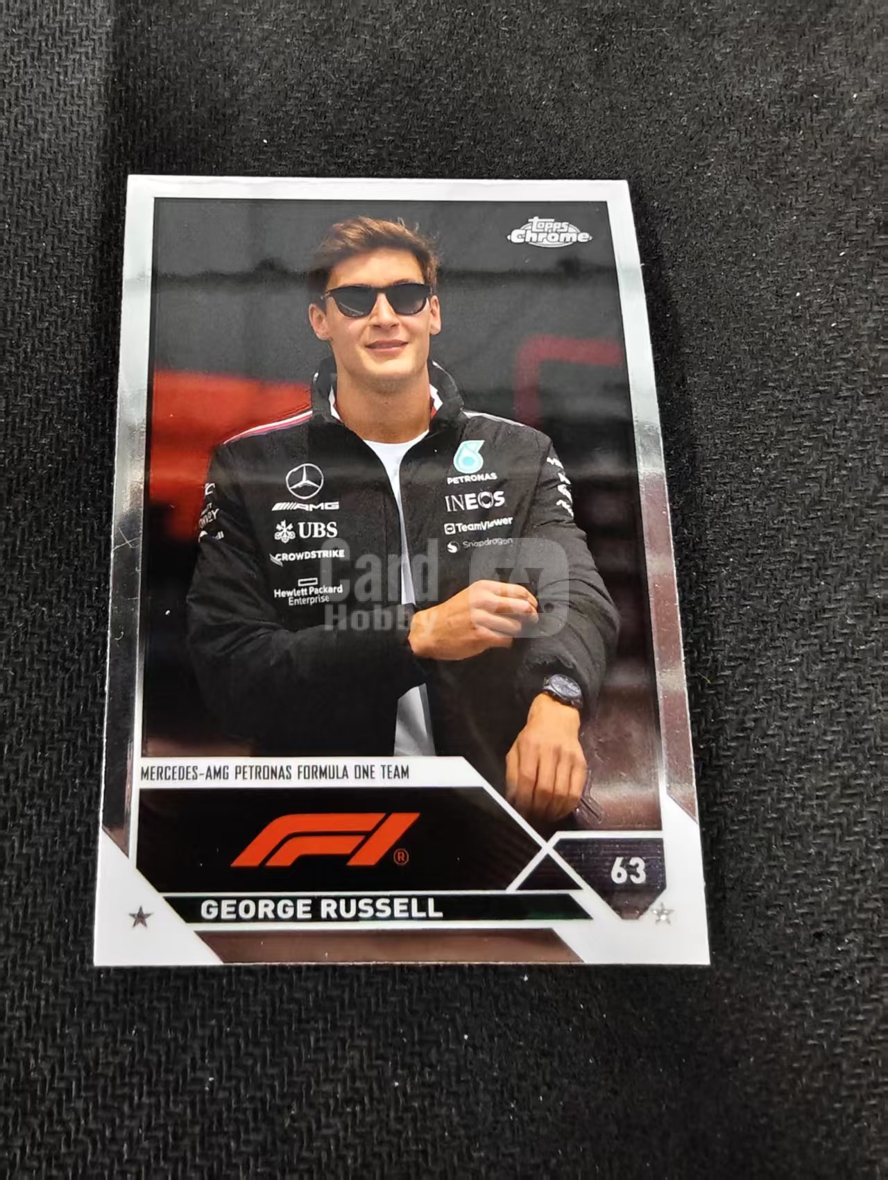 2023 Topps Chrome F1 George Russell 乔治 拉塞尔 梅赛德斯车队 划痕 边角瑕疵 #14
