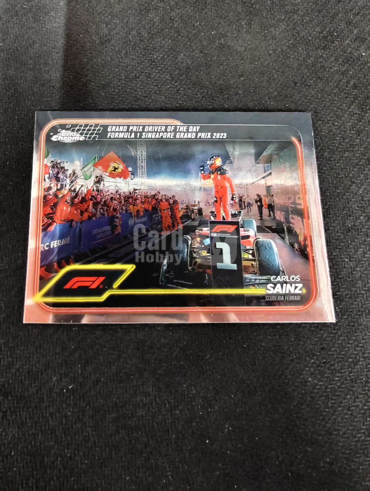 2024 Topps Chrome Carlos Sainz 卡洛斯 赛恩斯 法拉利车队 F1 划痕 边角瑕疵 #173