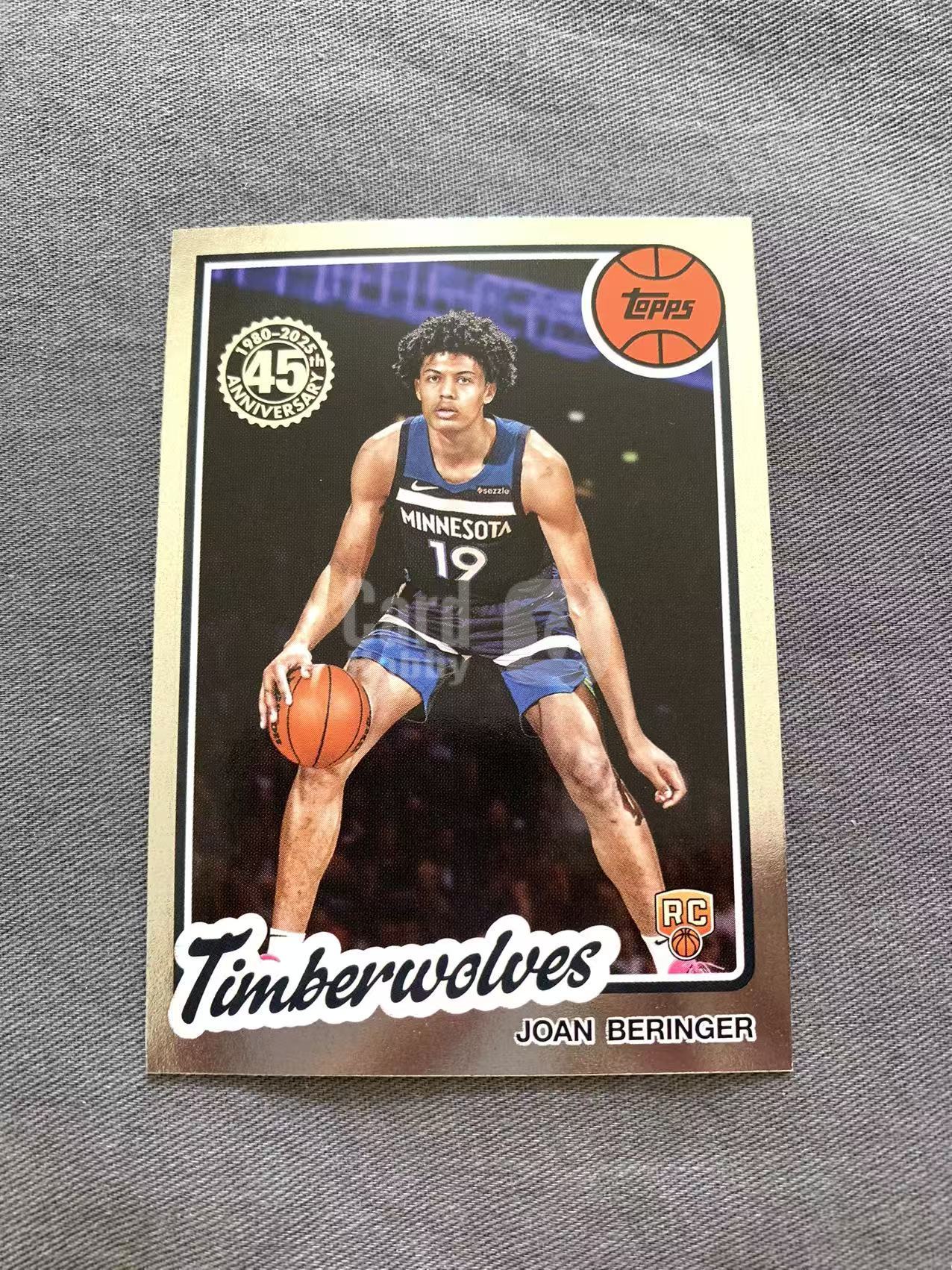 2025 Topps 其他 Joan Beringer RC 45周年 森林狼队 若昂 贝兰热 新秀 卡品如图 柒仟