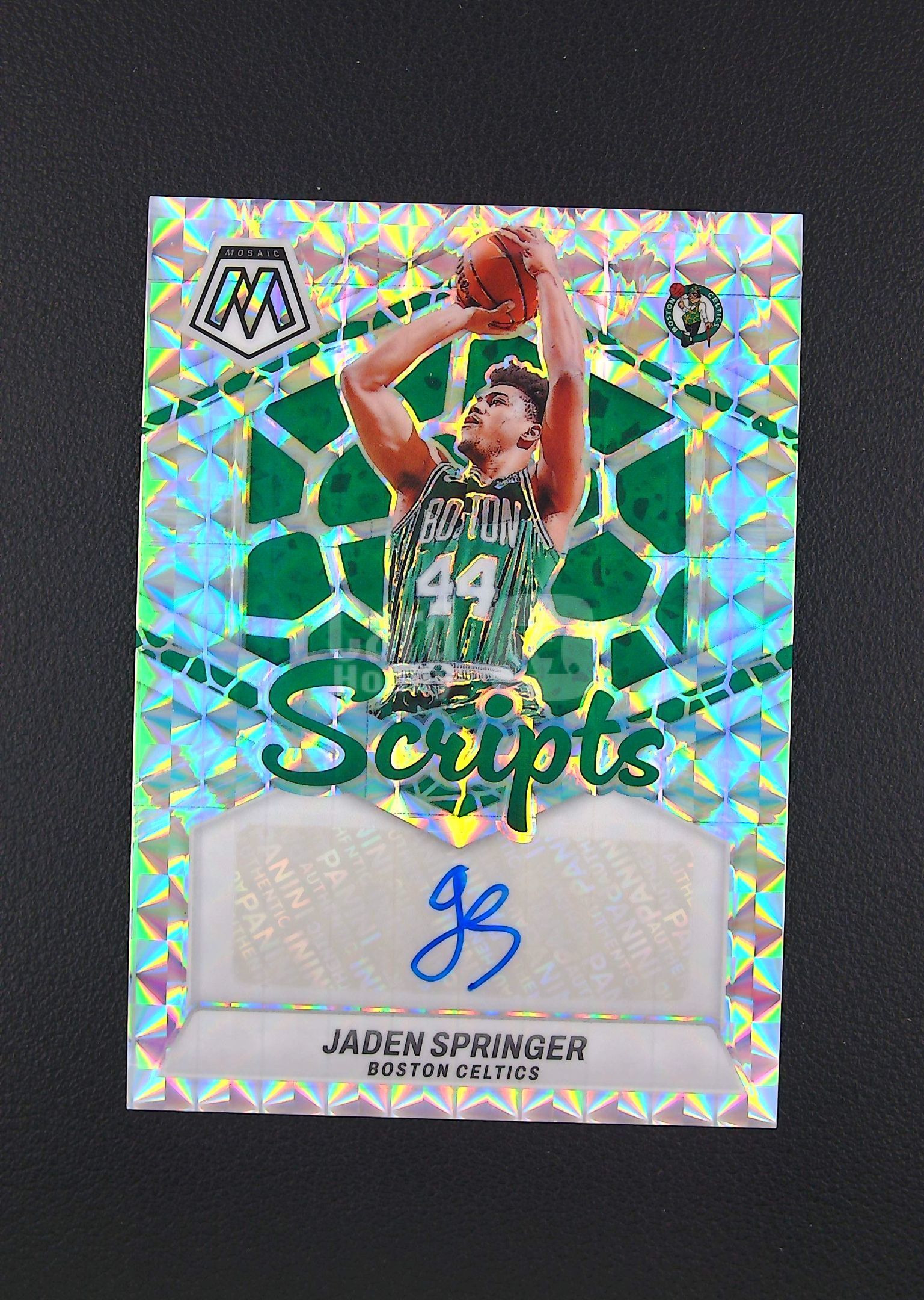 【古都代卖到卡预付90%】 2023-24 Panini Mosaic Jaden Springer 贾登 斯普林格 凯尔特人 签字 马赛克折 ...