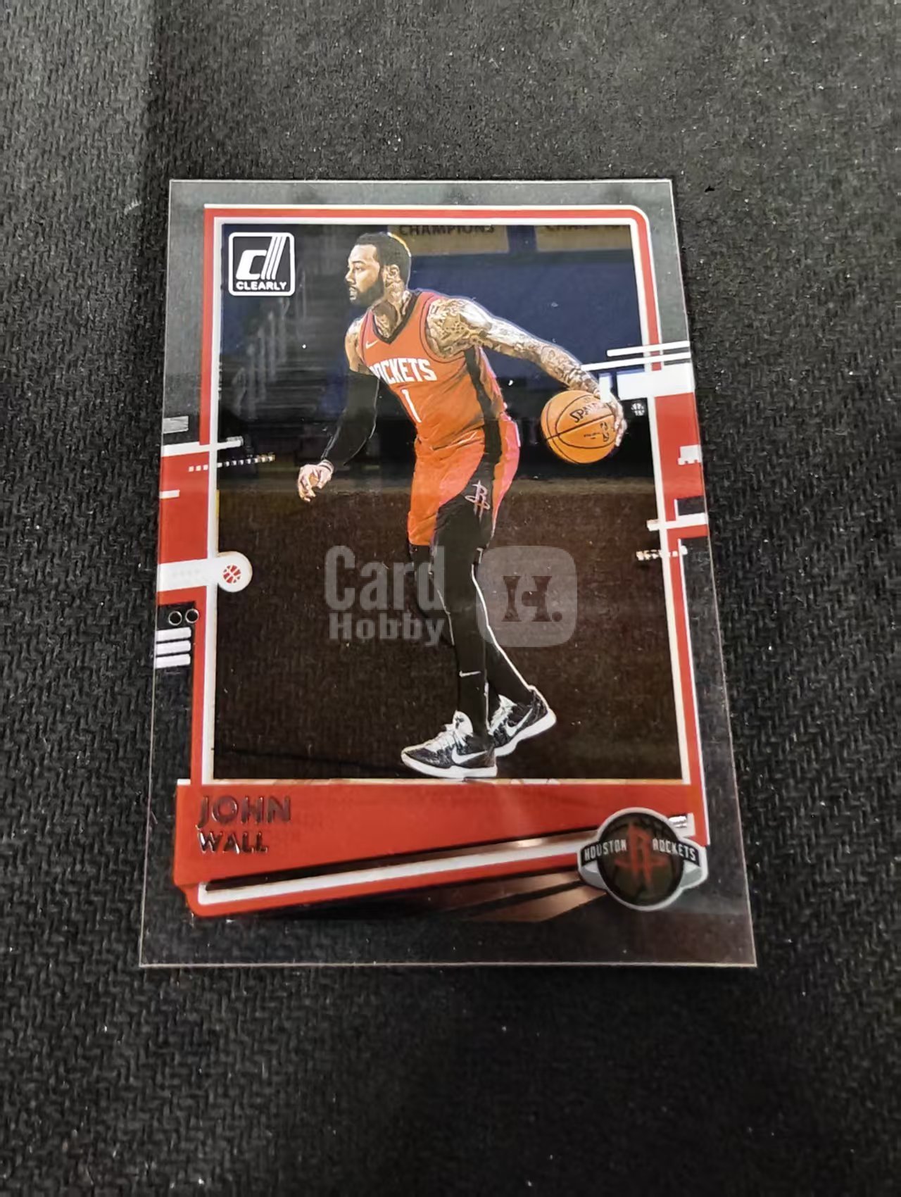 2020-21 Panini Clearly Donruss John Wall 约翰 沃尔 火箭 杜蕾斯 胶片 划痕 边角瑕疵 #22