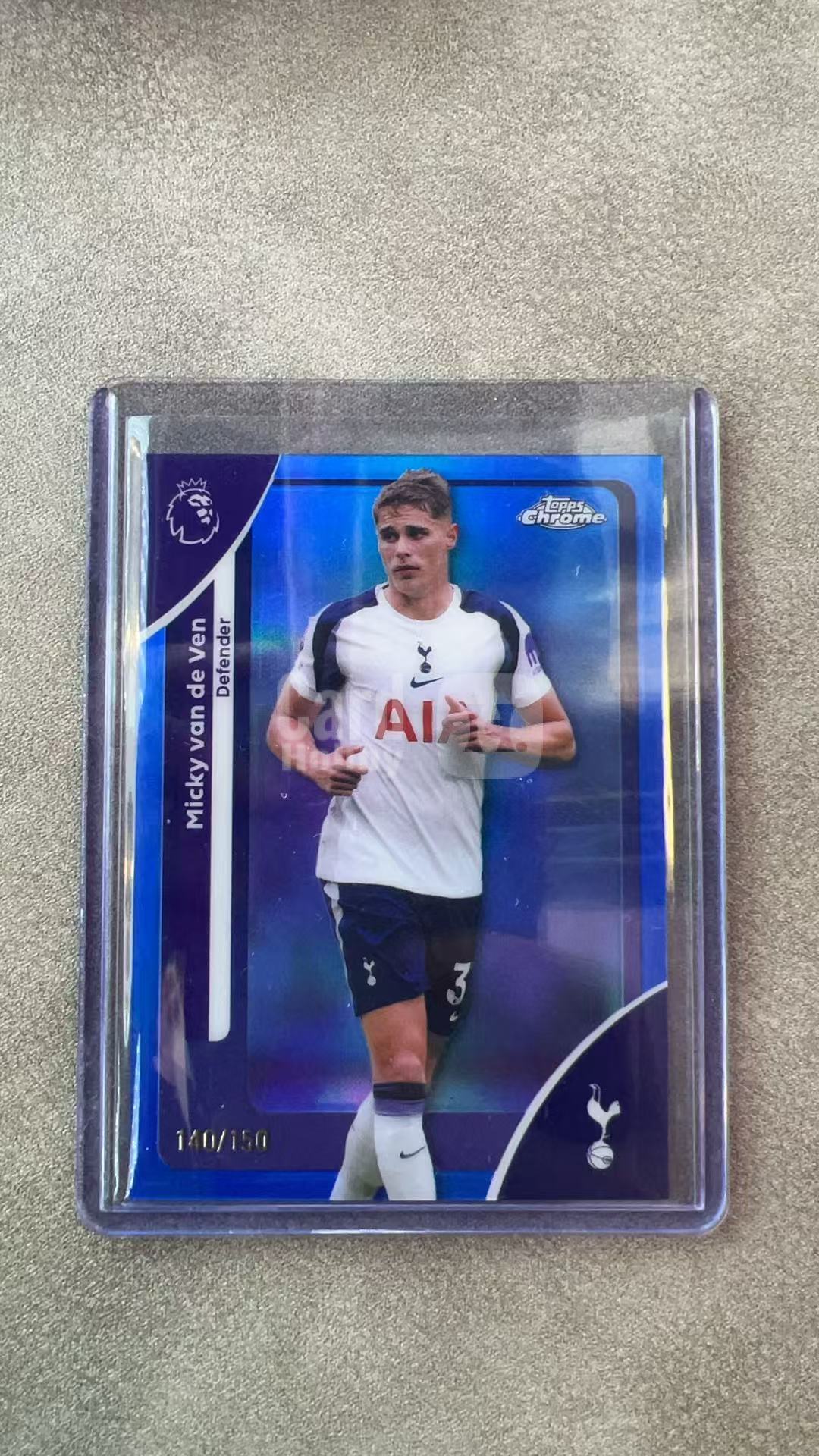 4202【330球星卡实体店代卖】2026 Topps Chrome 英超 MICKY VAN DE VEN 范德文 热刺 蓝折 140/150编 仅顺丰寄付(茶水主管)