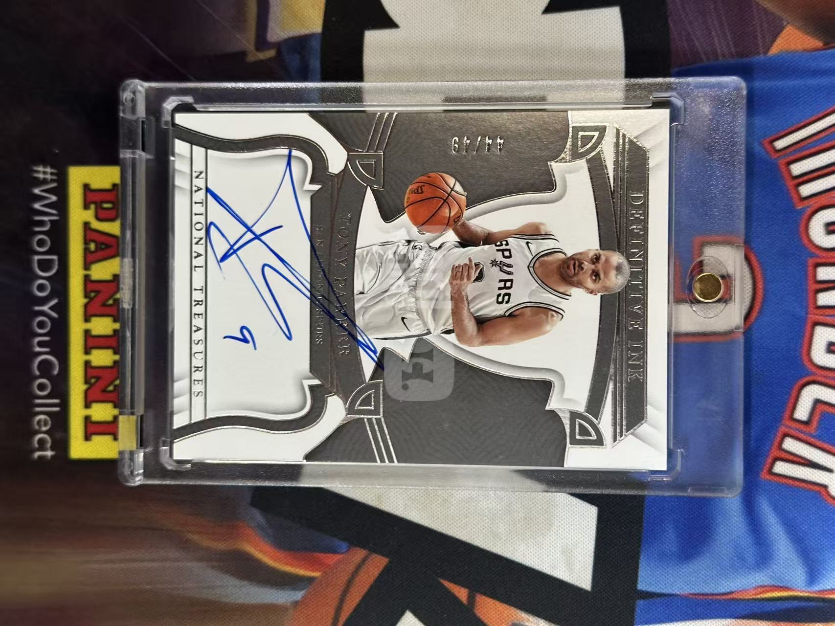 2022-23 Panini National Treasures Tony Parker 【KRD代卖】马刺 帕克 49编 国宝 签字 卡签 背号签 名人堂