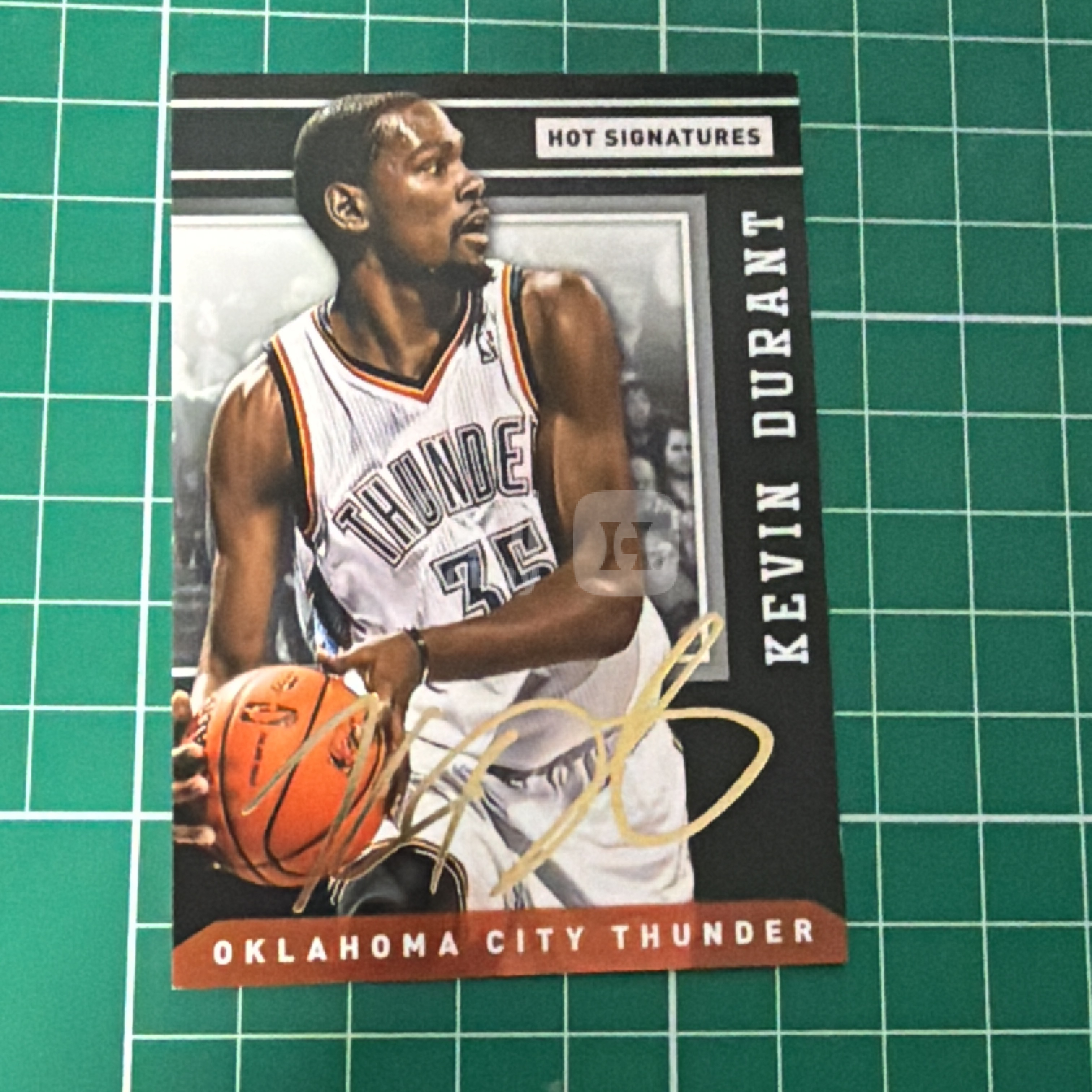 2014-15 Panini Americana Kevin Durant S.p.a.凯文杜兰特 死神 KD 金签卡 签名 签字 烫金印签 十年老卡 绝版卡 稀有大比例 角瑕
