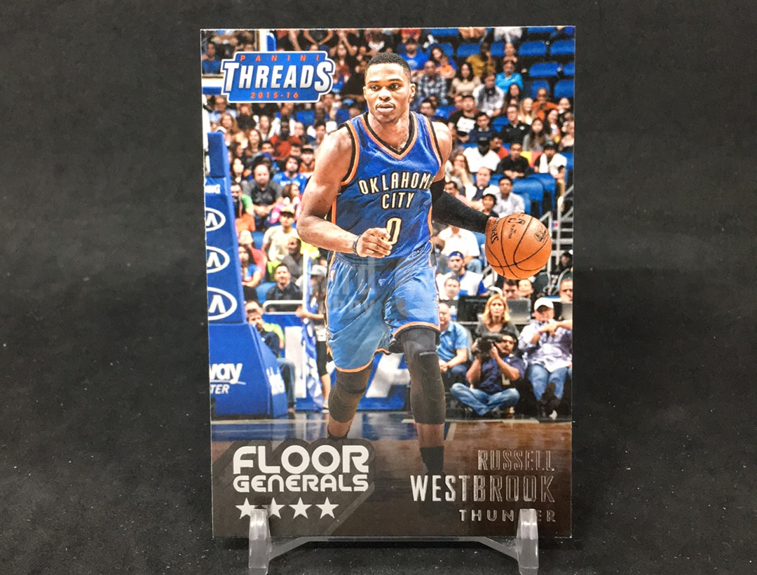 【DC拍卖】4.16 2015-16 Panini Threads Floor Generals 拉塞尔・威斯布鲁克 #5 俄克拉荷马城雷霆 经典收藏