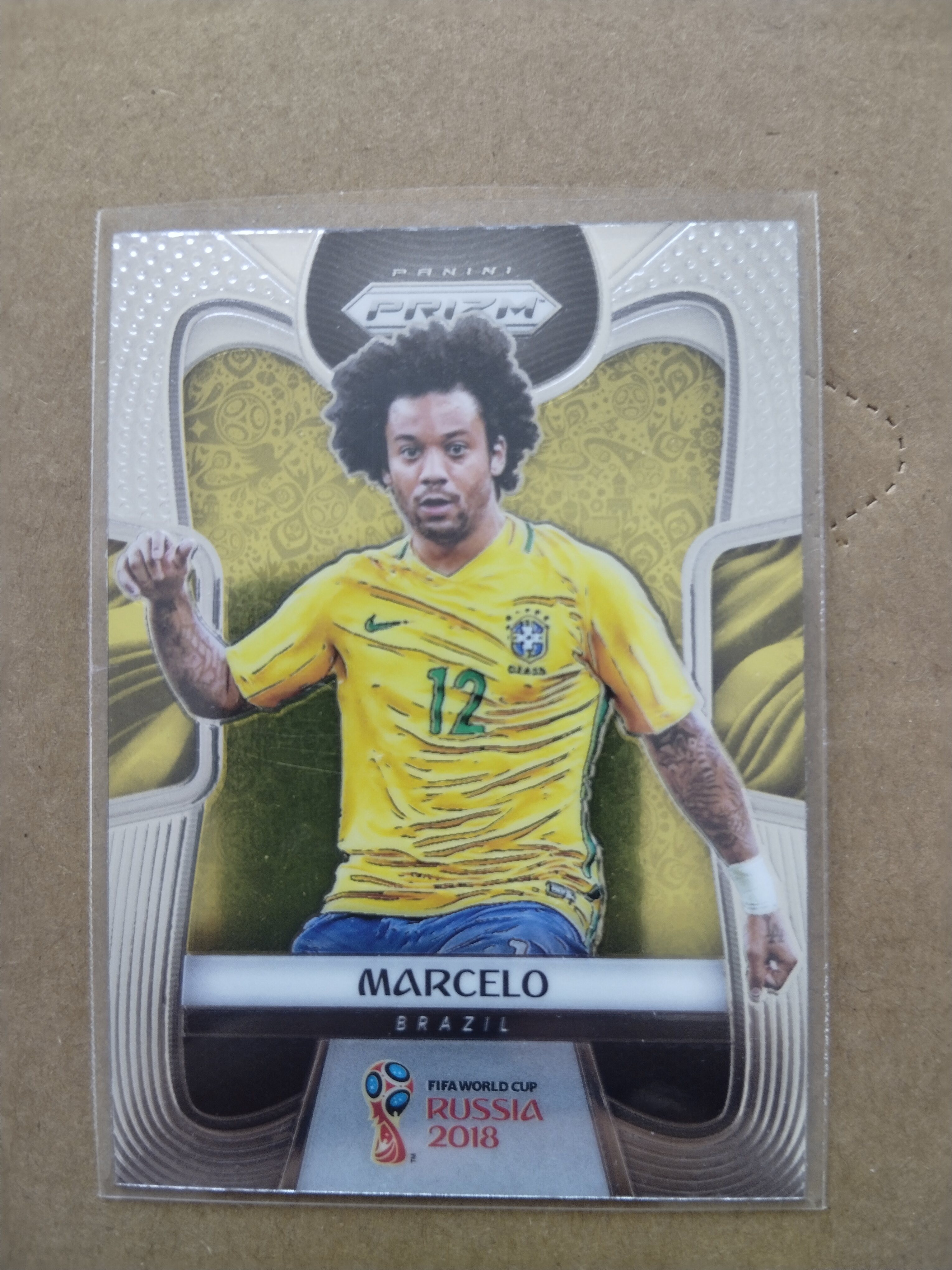 (竞拍前先阅读描述)PANINI帕尼尼 2018俄罗斯世界杯PRIZM 普卡base 巴西 马赛洛 第4张凑套必备 品相如图