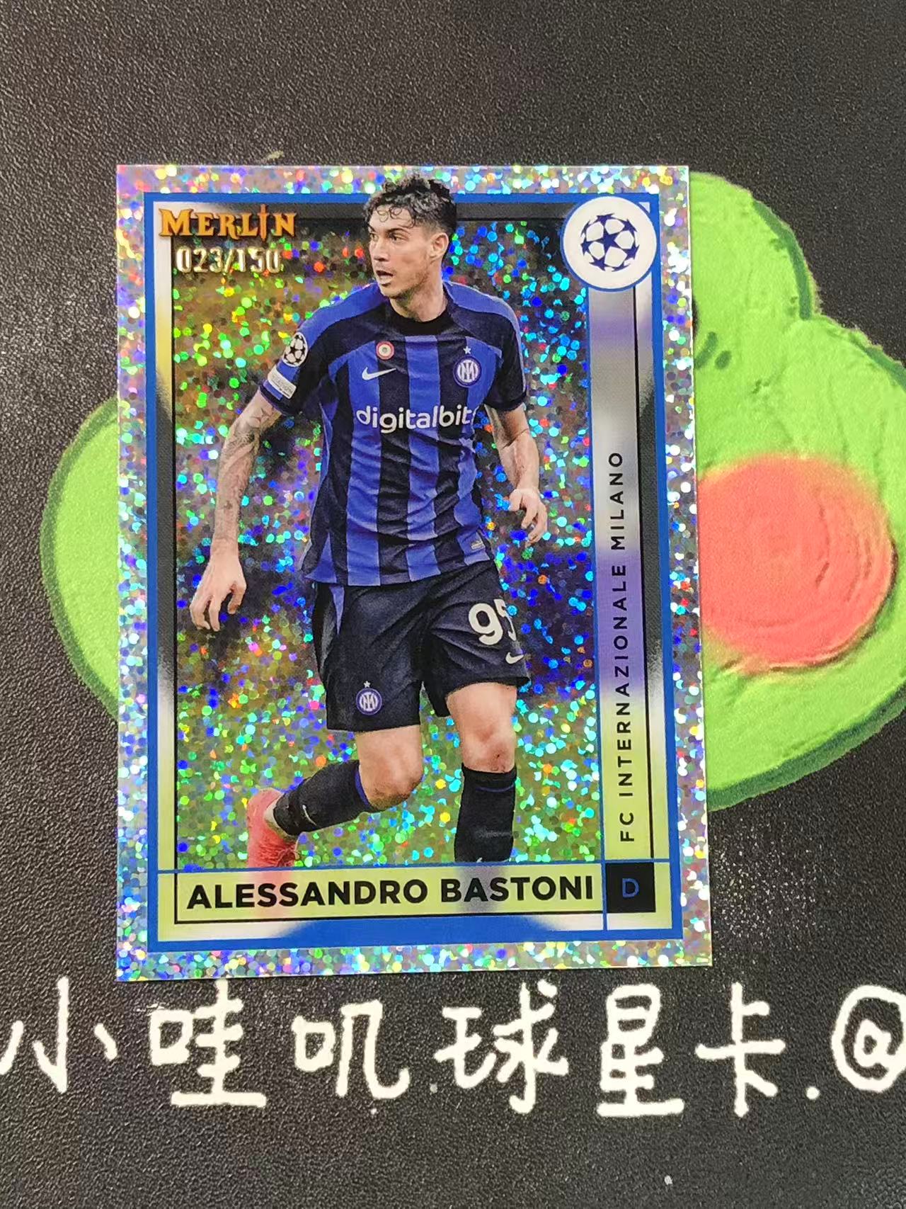 2023 Topps Merlin Alessandro Bastoni 欧冠 国际米兰 巴斯托尼 150编 微瑕如图 【ZYP代拍】YYZZ