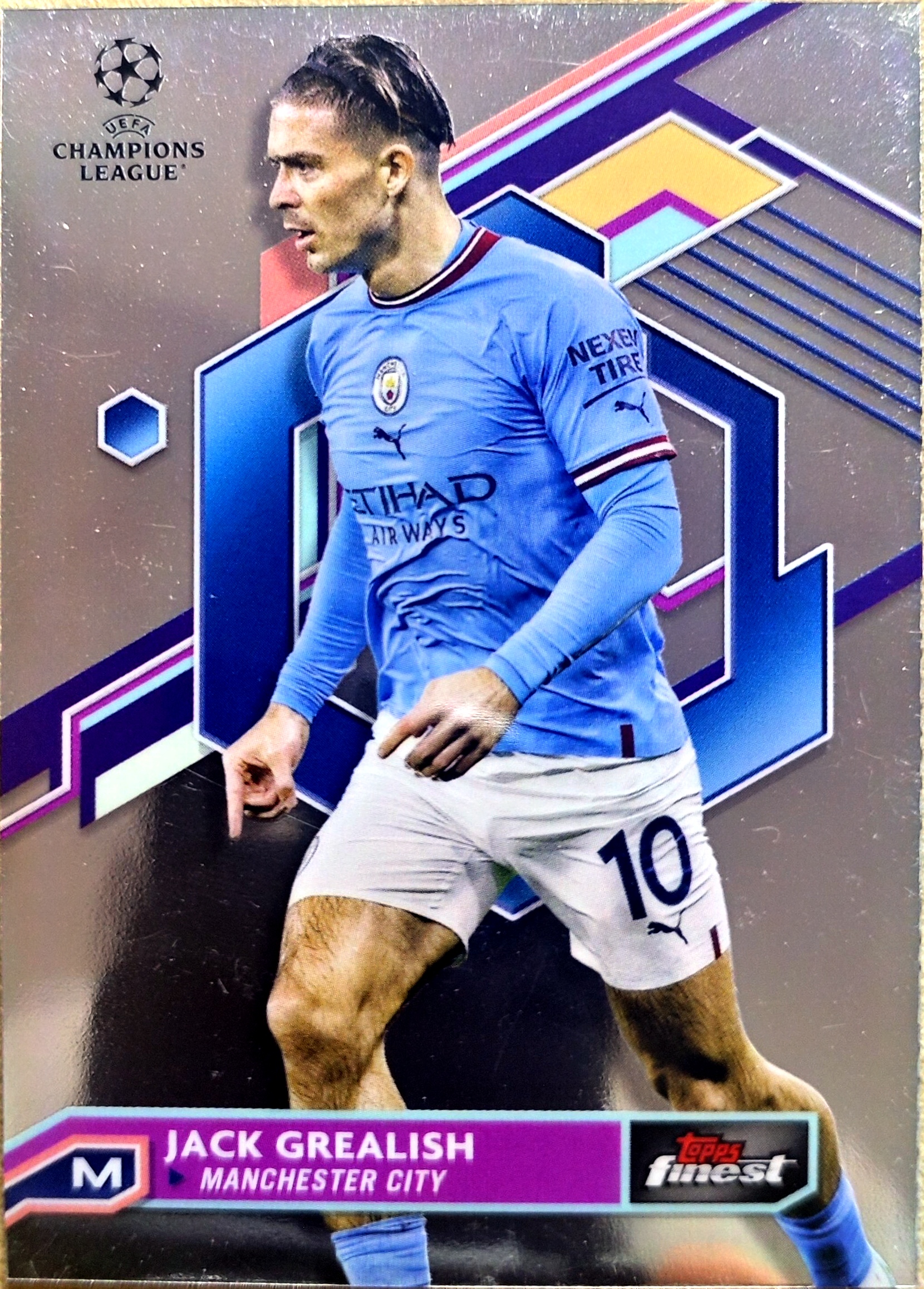 2022-23 Topps Finest Jack Grealish 杰克・格拉利什 英格兰 曼城 欧冠