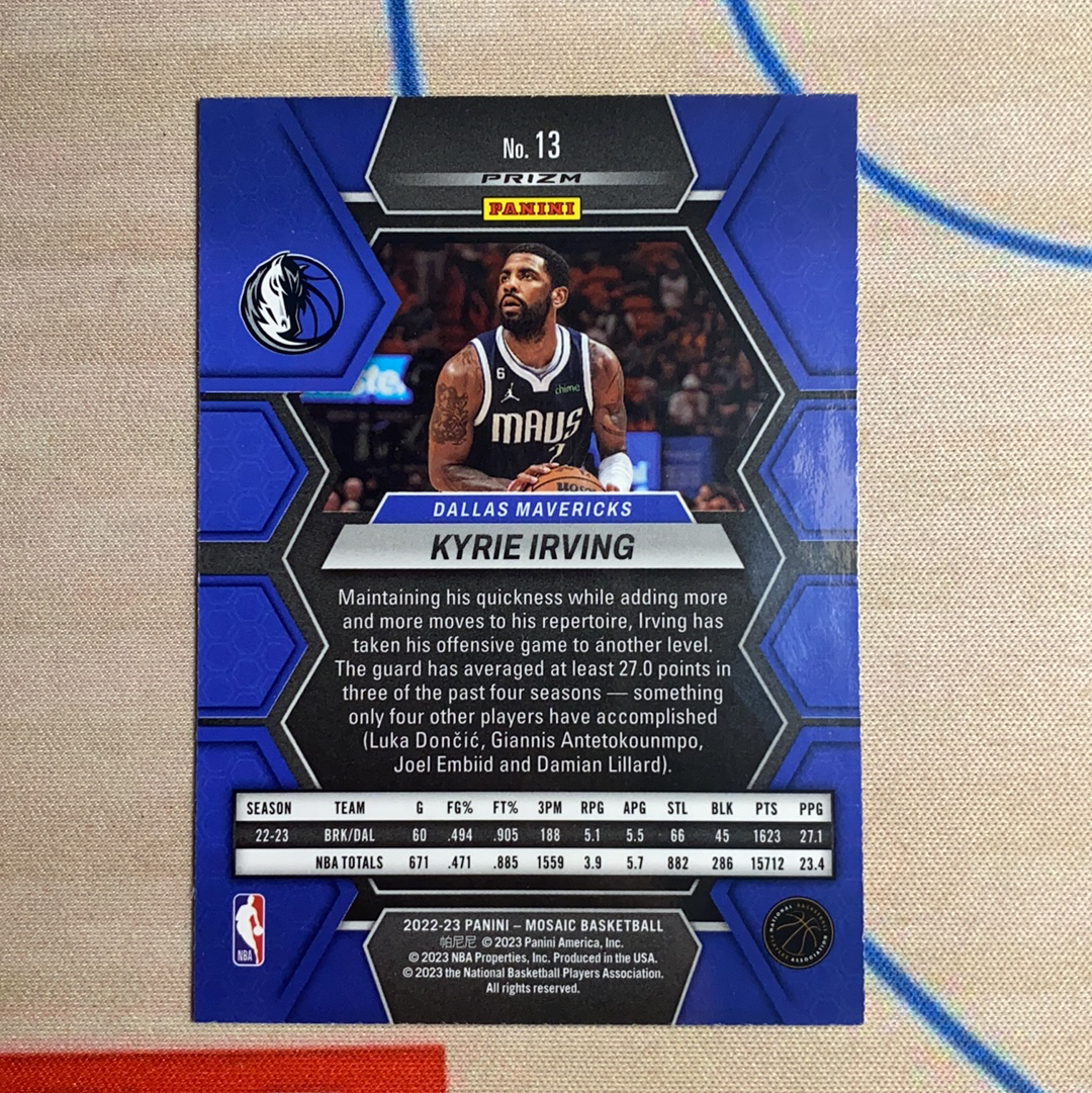 2022-23 Panini mosaic 欧文 马赛克 凯里 欧文 德鲁大叔 GLITTER 白闪折 折射 超级大比例