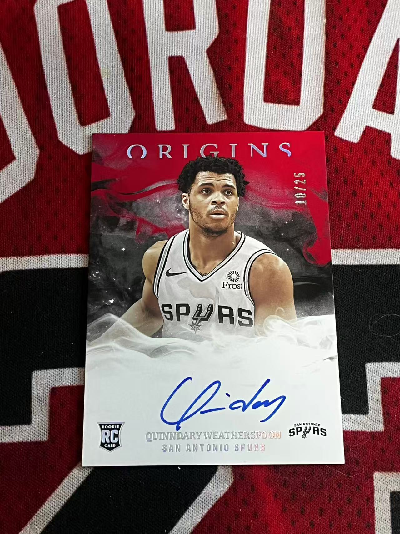 【接寄拍】2019-20 PANINI ORIGINS 起源系列 马刺 新秀RC 奎因达里韦瑟斯庞 25编 低编 签字卡 卡签 红闪版 专收凑套必备【烂臭嘴拍卖】