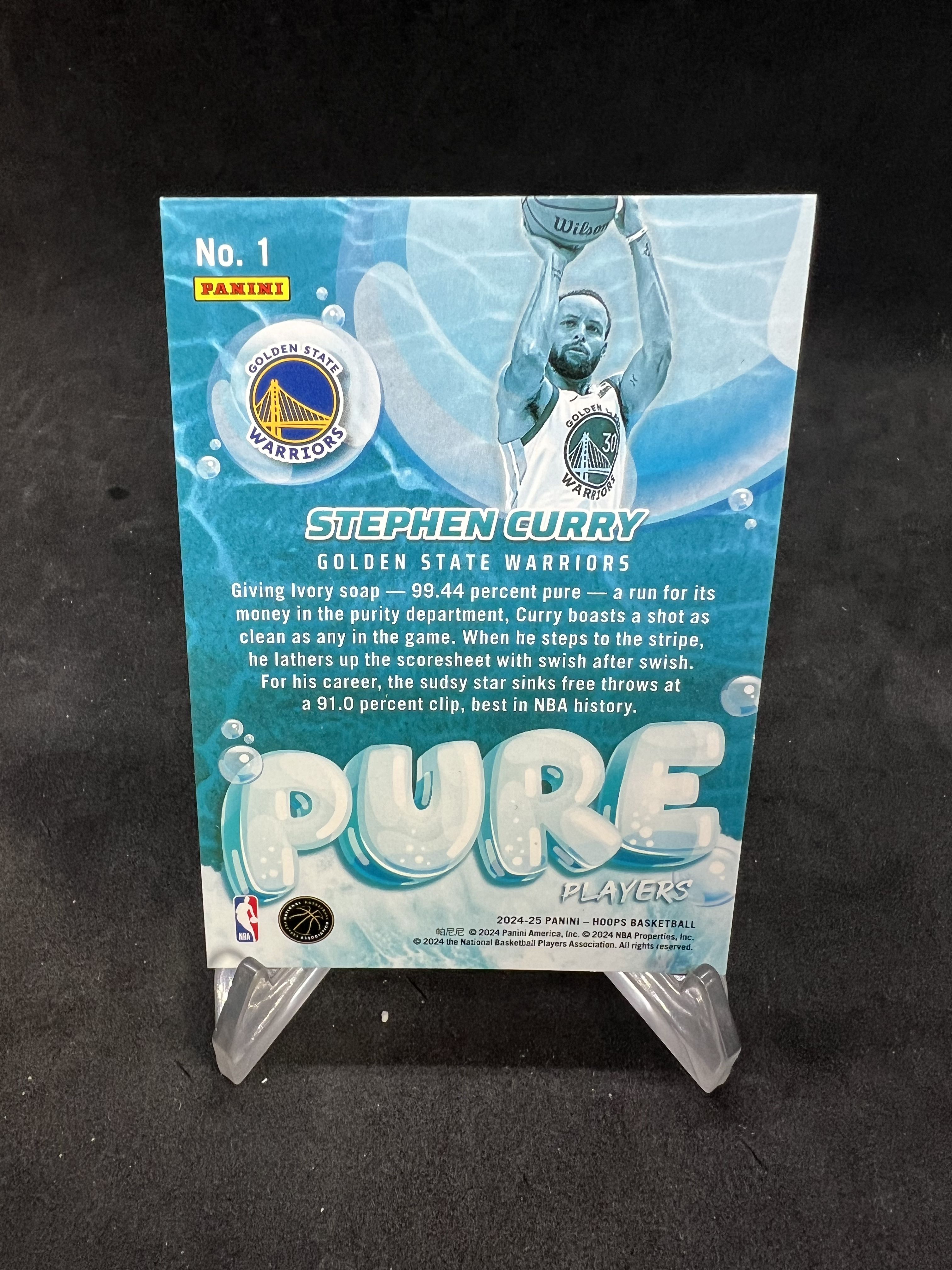 【赛卡代卖】 24-25 PANINI HOOPS STEPHEN CURRY 斯蒂芬库里 勇士 水花 纯净水 镭射 折射 小孩哥 萌神 超巨 专收 127K49