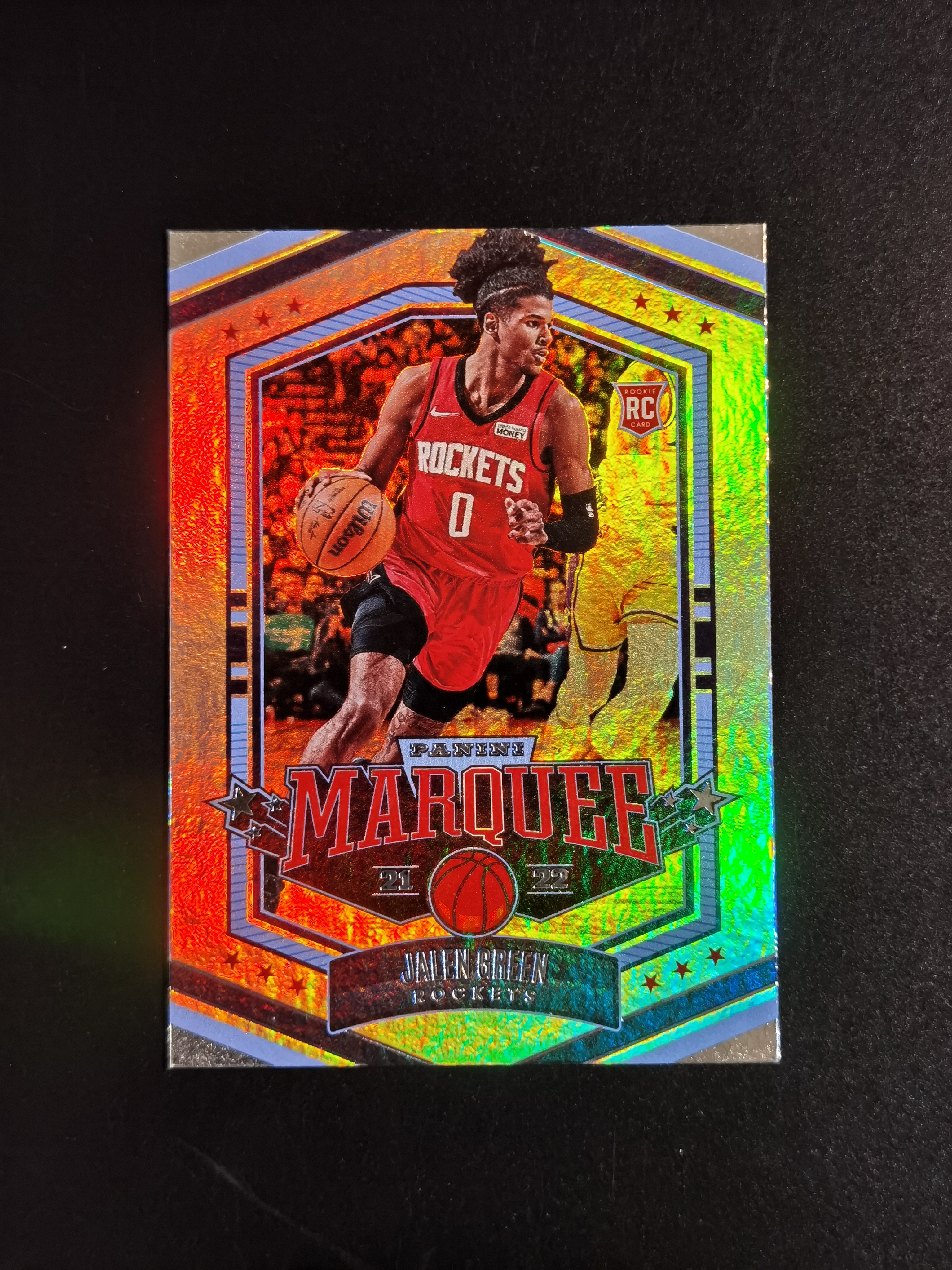 2021-22 Panini Prizm Jalen Green RC 编年史 RC新秀 杰伦格林 MARQUEE马奎 银折 卡品如图 专收必备