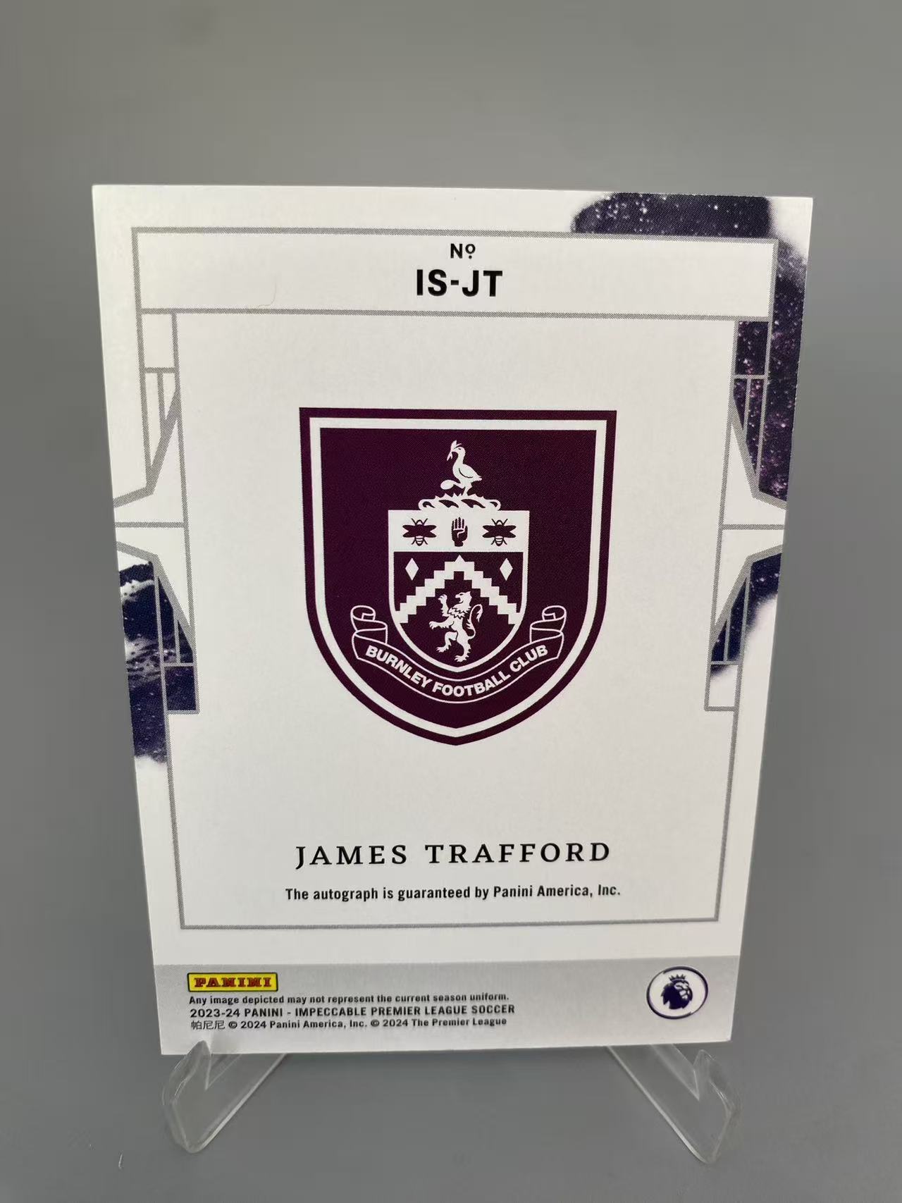 【拆吧代拍】 2023-24 Panini Impeccable 英超小真金 JAMES TRAFFORD 詹姆斯·特拉福德 签字 06/25编 RC 新秀 曼城 英格兰 天使1128