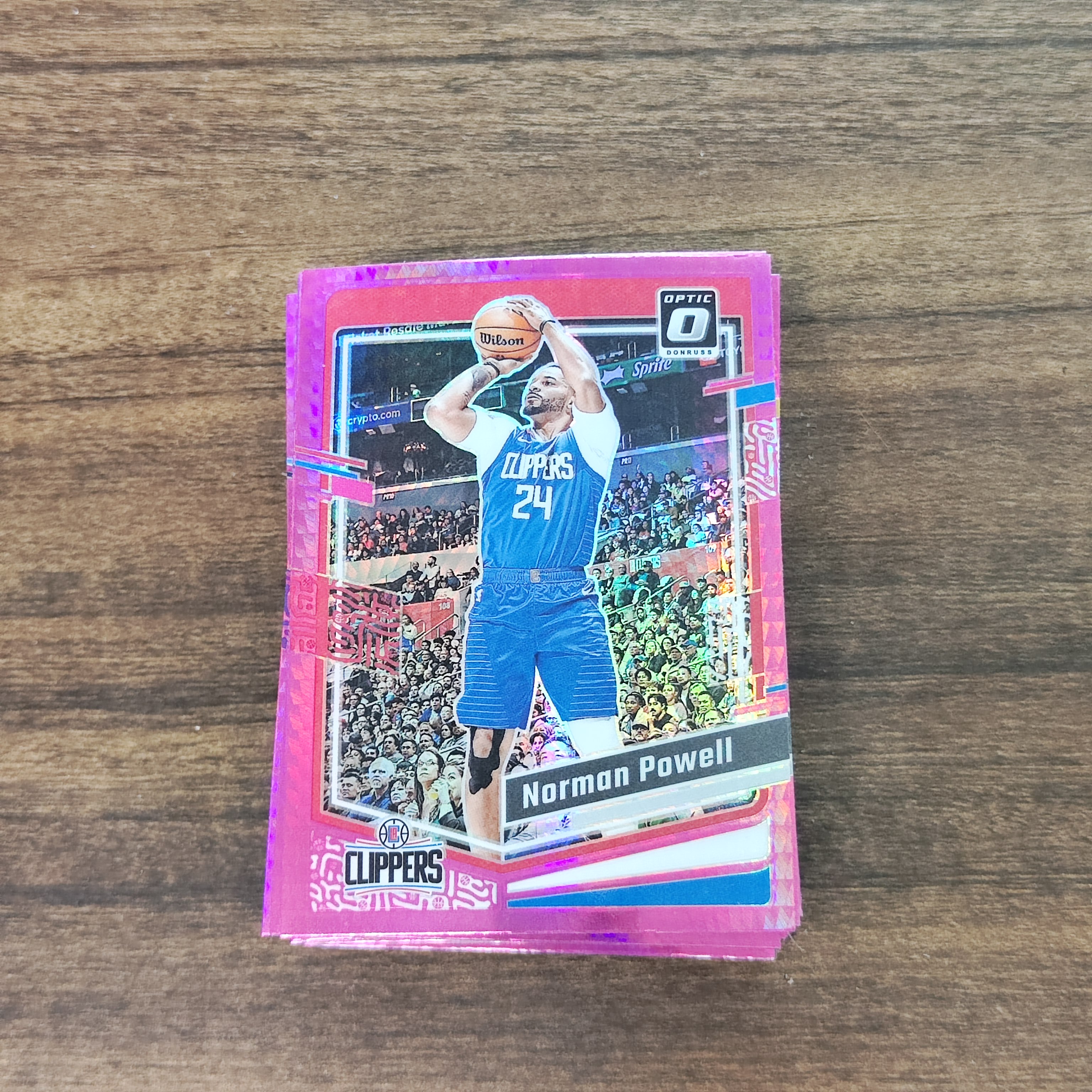 2023-24 【HADE拍卖-小卡之家】 杜蕾斯optic Norman Powell 鲍威尔   粉hyper折  单卡base 卡品如图A120