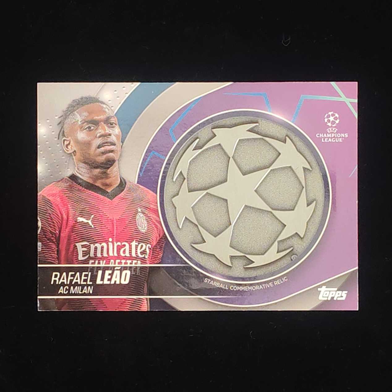 2024 Panini UEFA Champions League Rafael Leao 欧冠 英超 AC米兰 拉菲尔 莱奥 铁块 物料 卡品如图 收藏必备