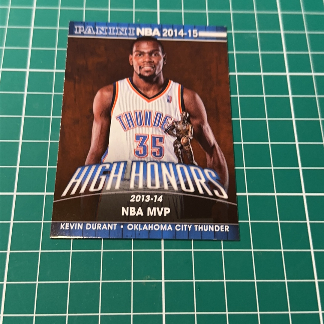 2014-15 Panini Americana Kevin Durant S.p.a. 凯文杜兰特 KD 死神 雷霆队 2013-14MVP捧杯特卡 荣誉特卡 十年老卡 绝版卡 稀有大比例 收藏必备