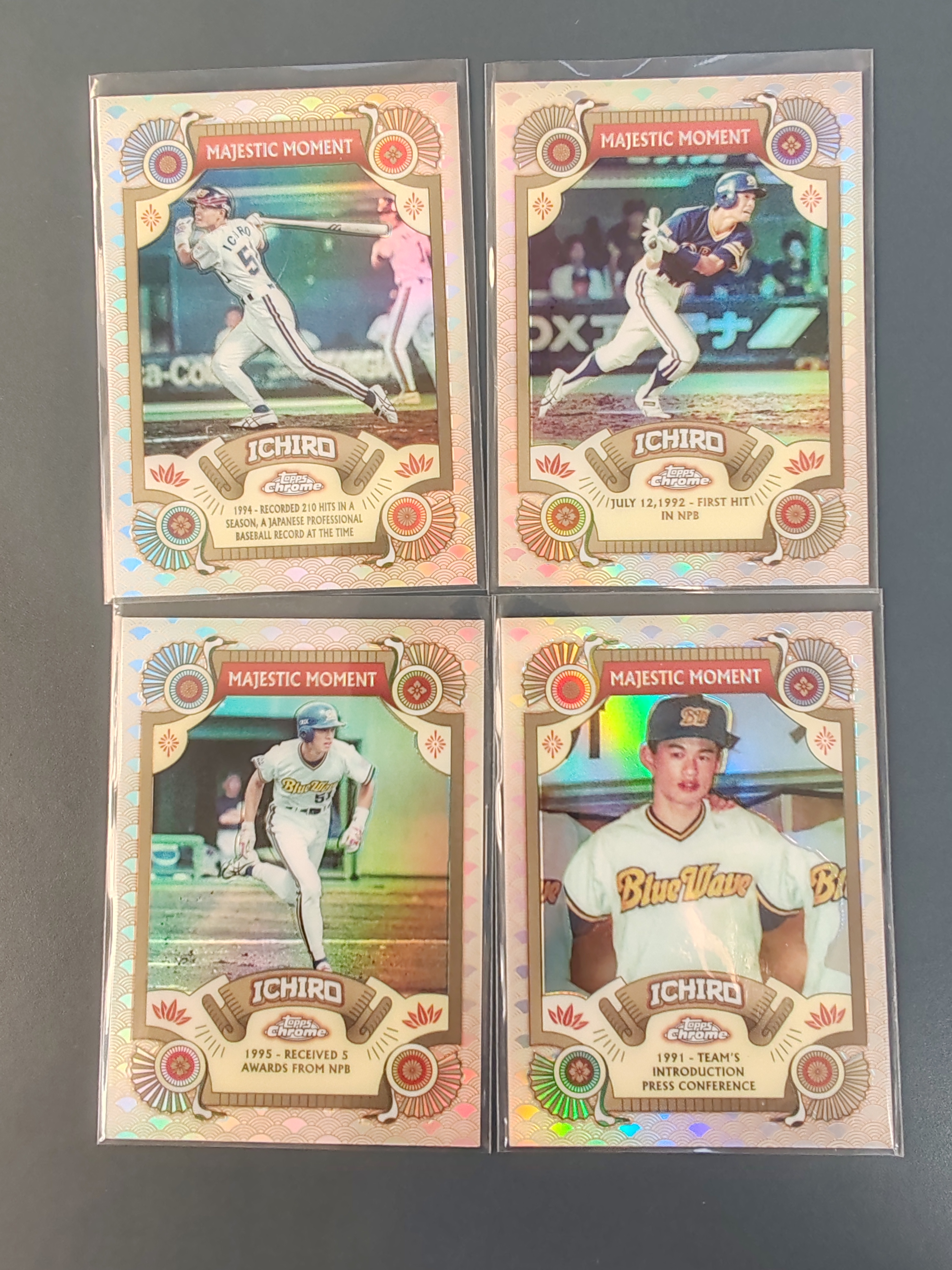 2024 Topps Chrome Ichiro 铃木一郎 Majestic Moment 4张合拍!【001】