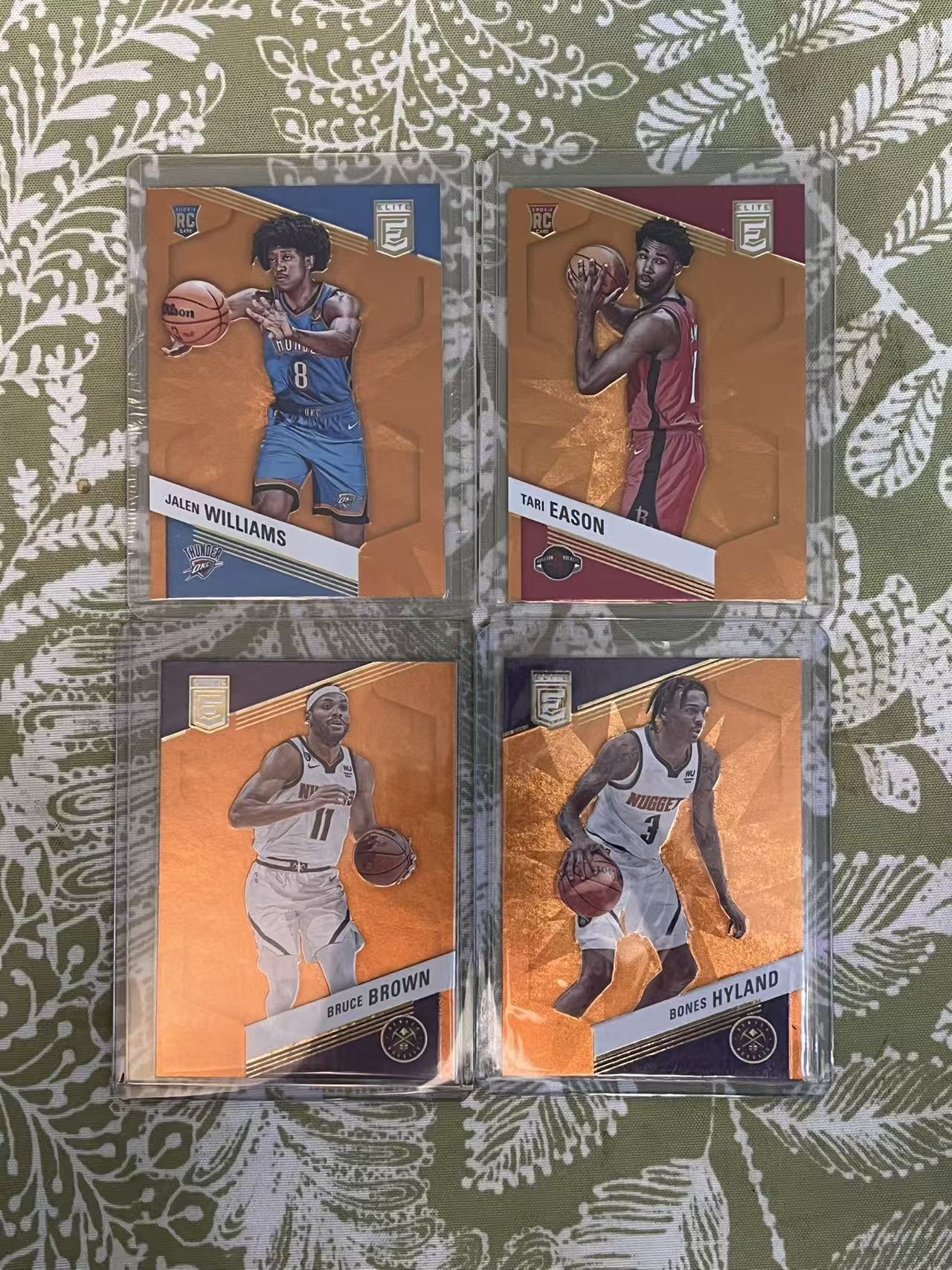 2022-23 Panini Donruss Elite 四张打包 【杰威 伊森 新秀 RC】【布朗 海兰德】橙平行 #511