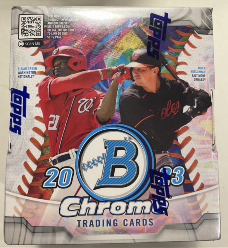 2023 Topps Bowman Chrome Hobby Baseball 棒球 Hobby 顶级折射系列 原箱第7盒 保2张签字 搏大谷翔平特劳特卡罗尔鲁奇曼 1/1签字 搏箱A 各种低