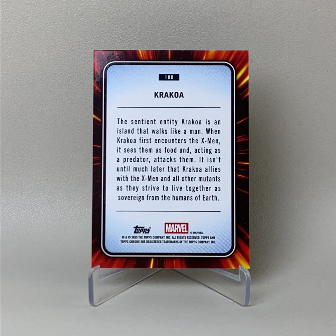 【弈卡代拍】2025 Topps Chrome Marvel Sapphire 蓝宝石系列 漫威 TC 黑宝石 黑碎冰折 Krakoa 克拉科 变种人06/10编 超低编 品相如图 凑套必备 Lzc