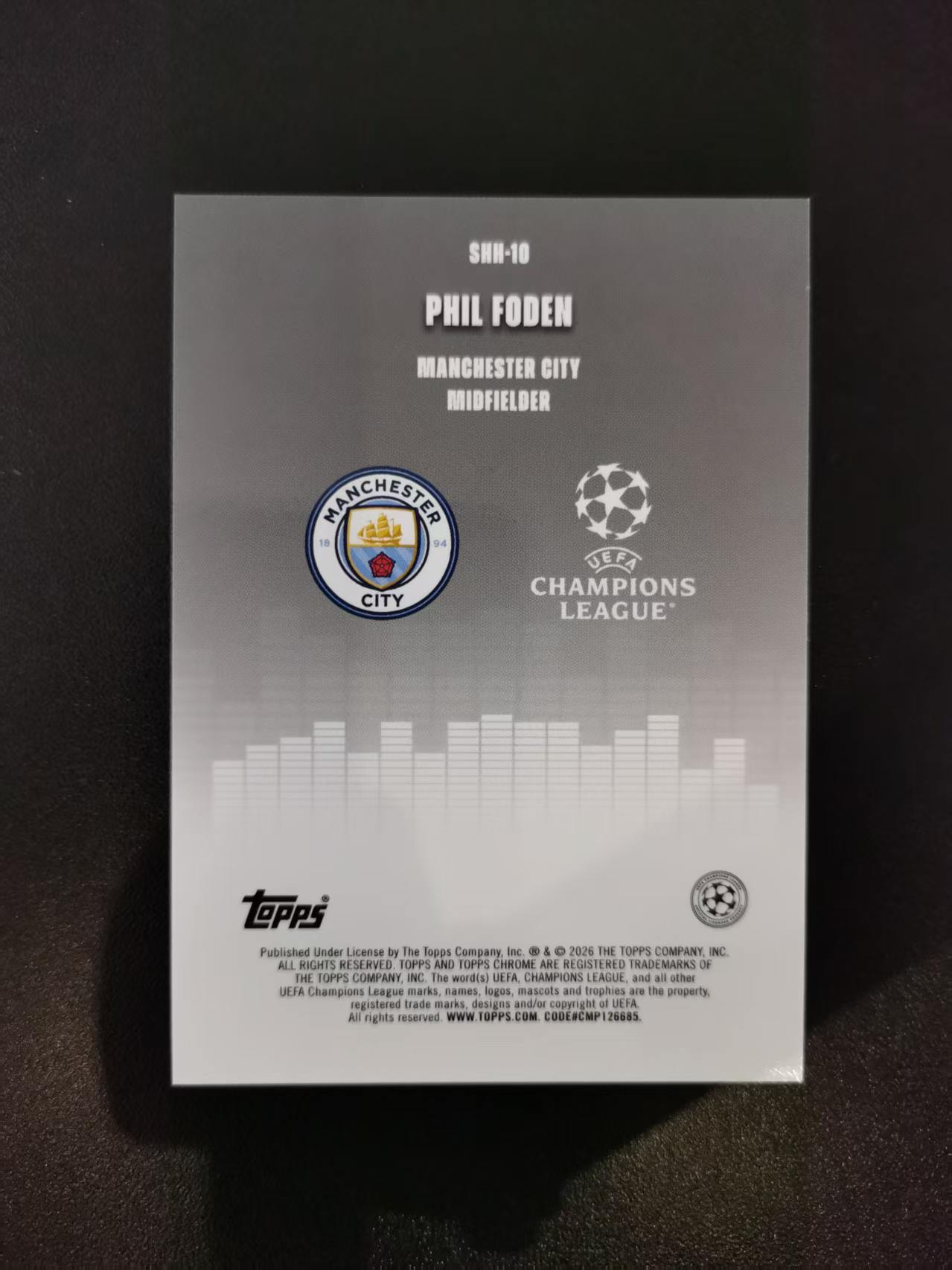 2026 Topps Chrome Phil Foden 菲尔福登 曼城 英格兰 TC欧冠 特卡 折射 收藏凑套 卡品如图 免费代拍CC18