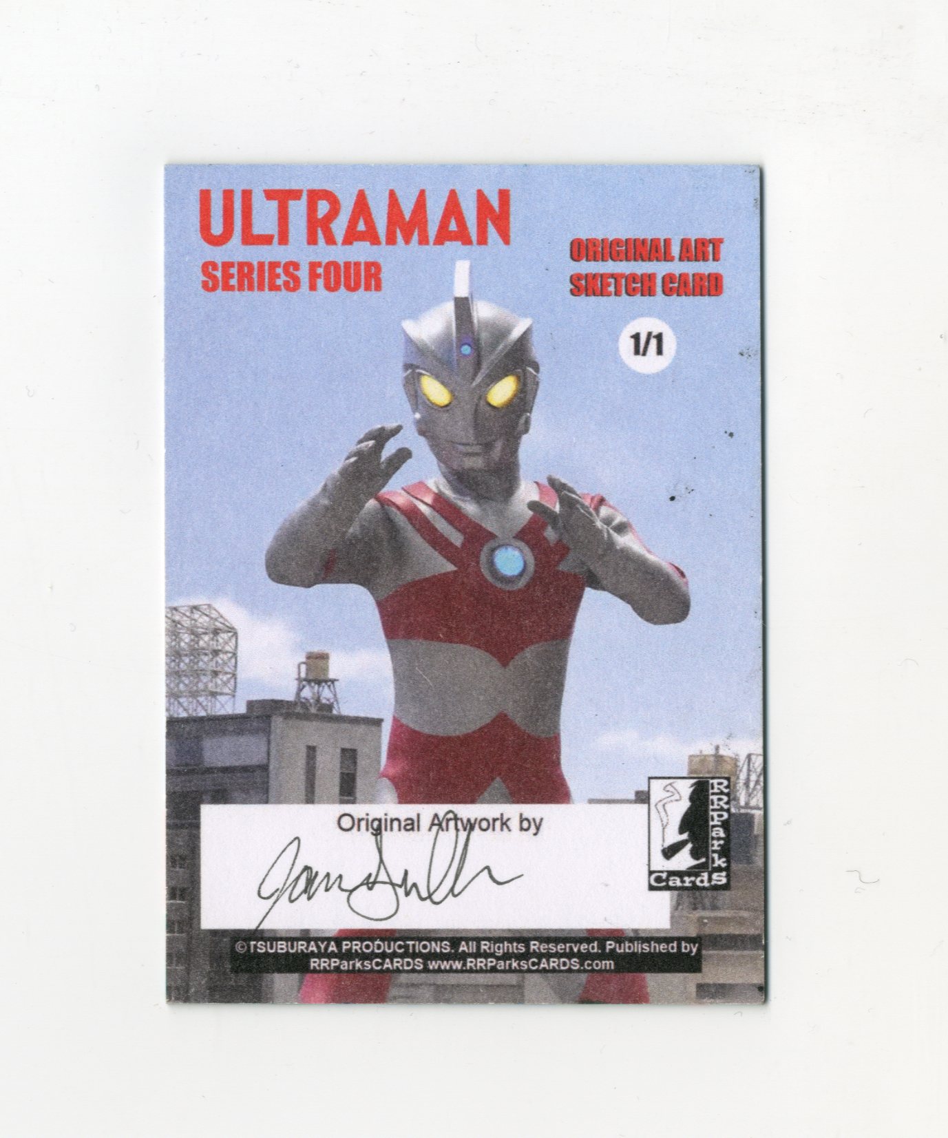 【Jackie杰基拍卖】2025 Ultraman RRParks 圆谷社授权 奥特曼第四弹 Sketch 怪兽 手绘卡 1/1 画师见签字(咏琪)
