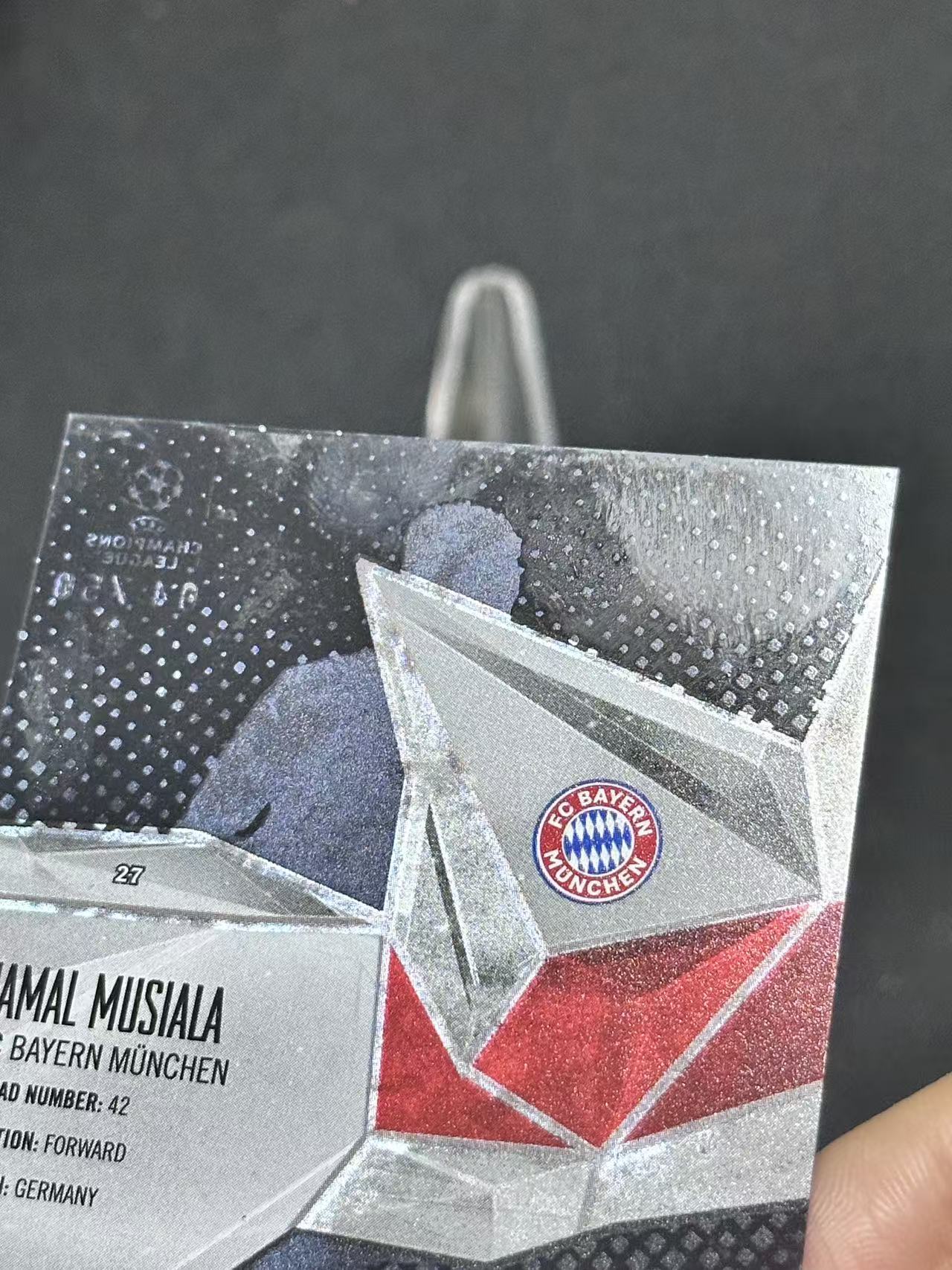 2023 Topps UEFA Champions League Jamal Musiala 【哆哆卡社】贾马尔·穆西亚拉 50编 低编 Crystal特卡 欧冠 微瑕 卡品如图