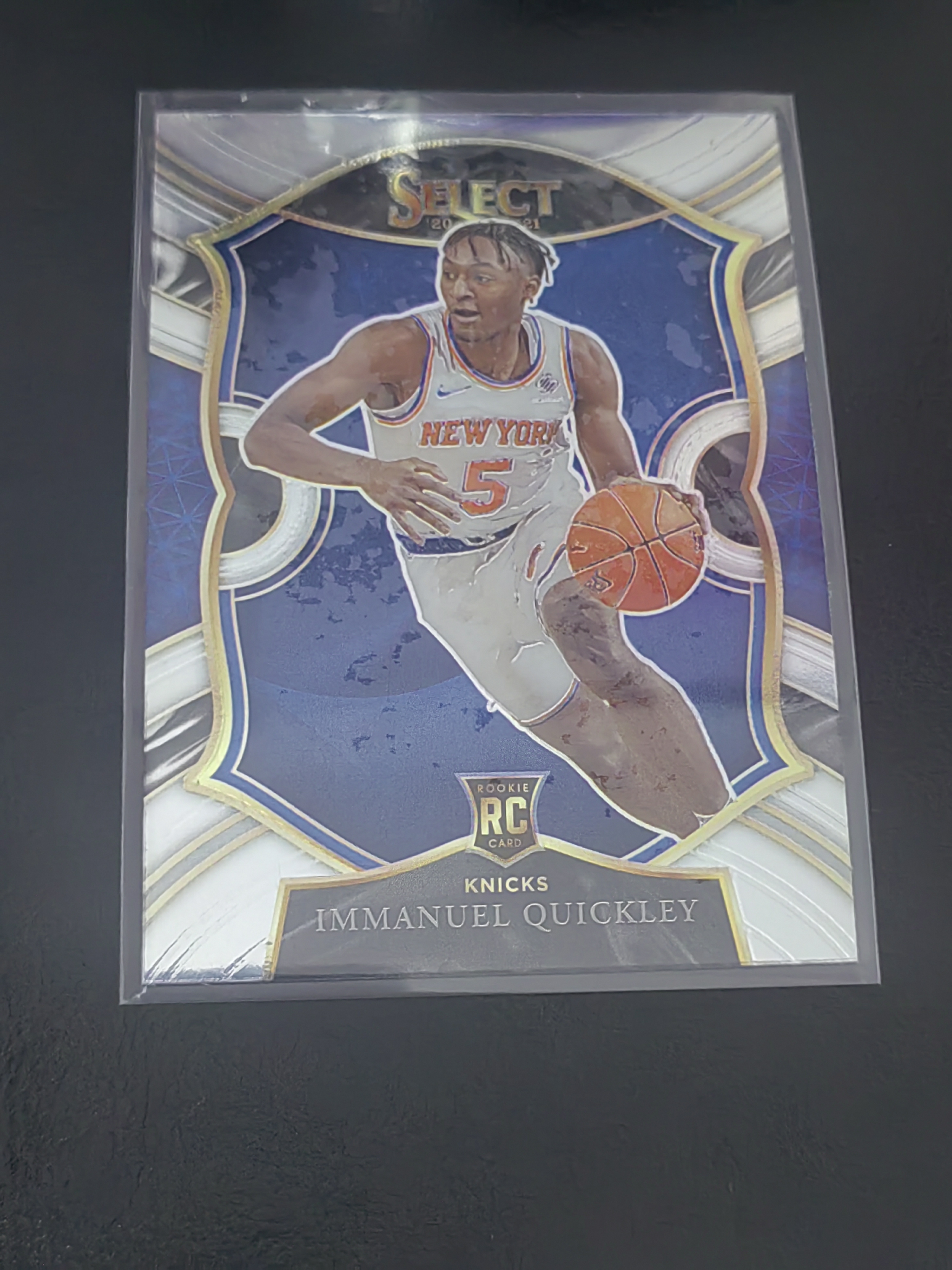 2021 Panini Select Immanuel Quickley RC SELECT 新秀 伊曼纽尔·奎克利 尼克斯 猛龙 篮 白边白角 不保卡品 卡品如图