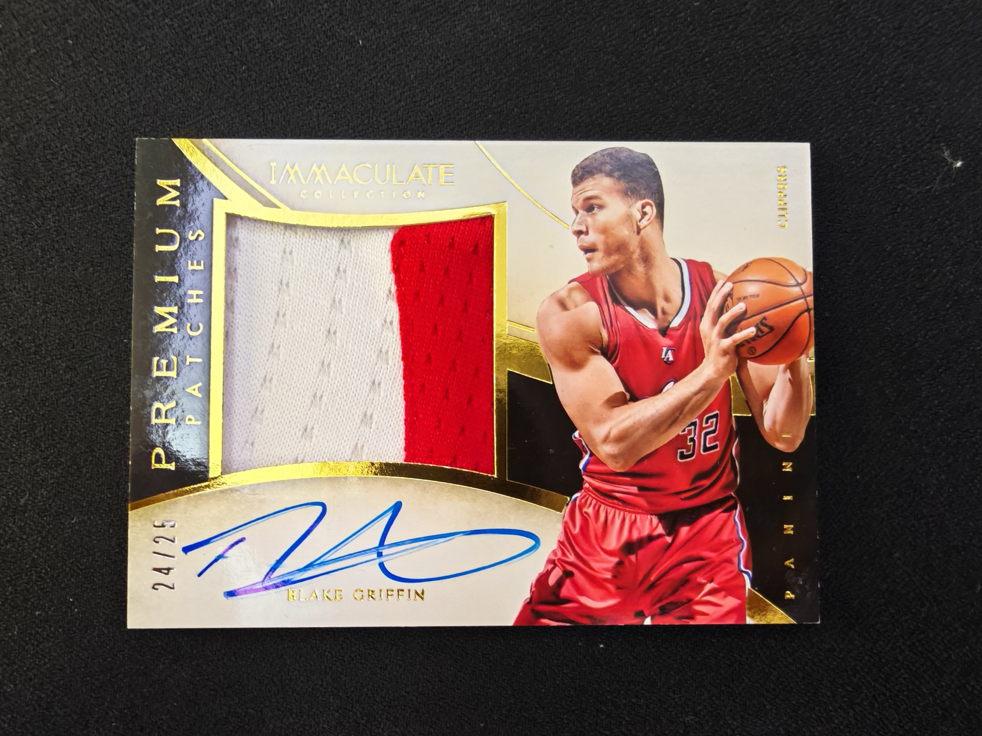 2013-14 Panini Immaculate Blake Griffin 爱咪咪 布雷克 格里芬 快船 25编 金平行 签字 卡签 patch PA 卡品如图 afei