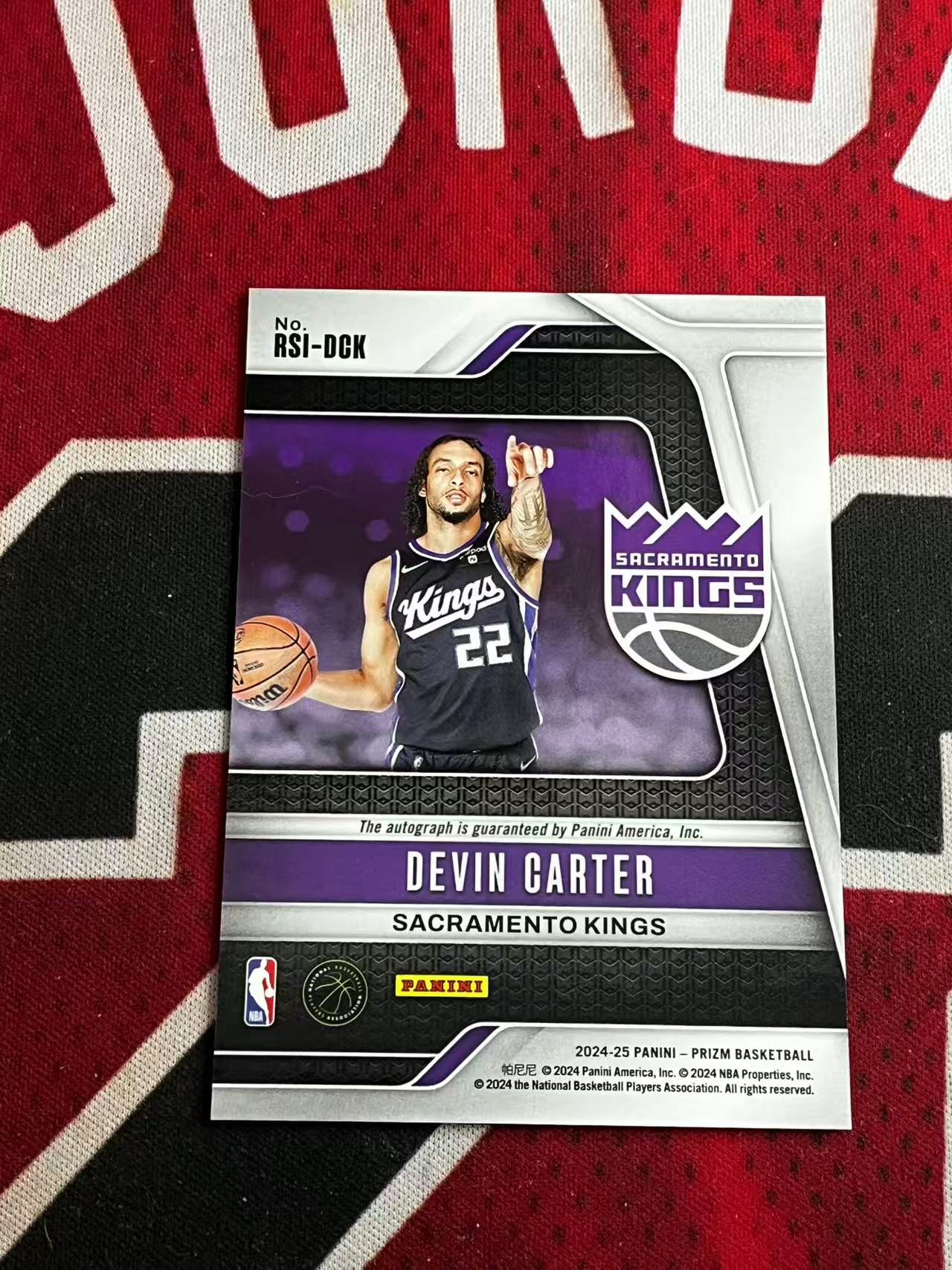 【接寄拍费率低至5%含卡淘手续费】2024-25 PANINI PRIZM PZ系列 国王 新秀RC 德文卡特 签字卡 正新秀签 专收凑套必备【烂臭嘴拍卖】