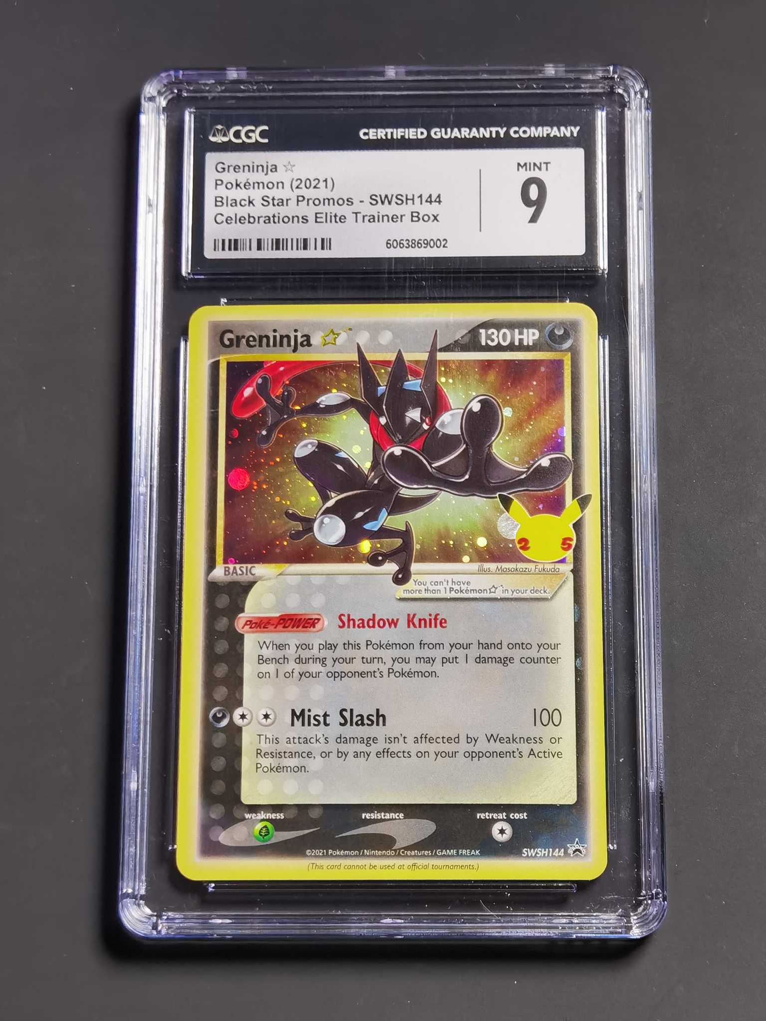 【太子拍卖】不累计 2021 PTCG 宝可梦 美版 25周年 限定 P卡 独占 甲贺忍蛙 忍蛙 星卡 CGC9 已属美品 即将迎来30年 星卡全速高涨中 错过拍大腿!