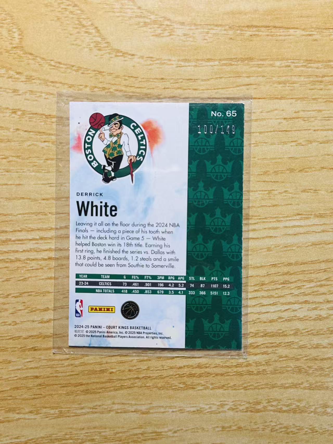 2024-25 Panini Court Kings Derrick White 嘿嘿代卖 油画 德里克 怀特 149编 凯尔特人 收藏必备