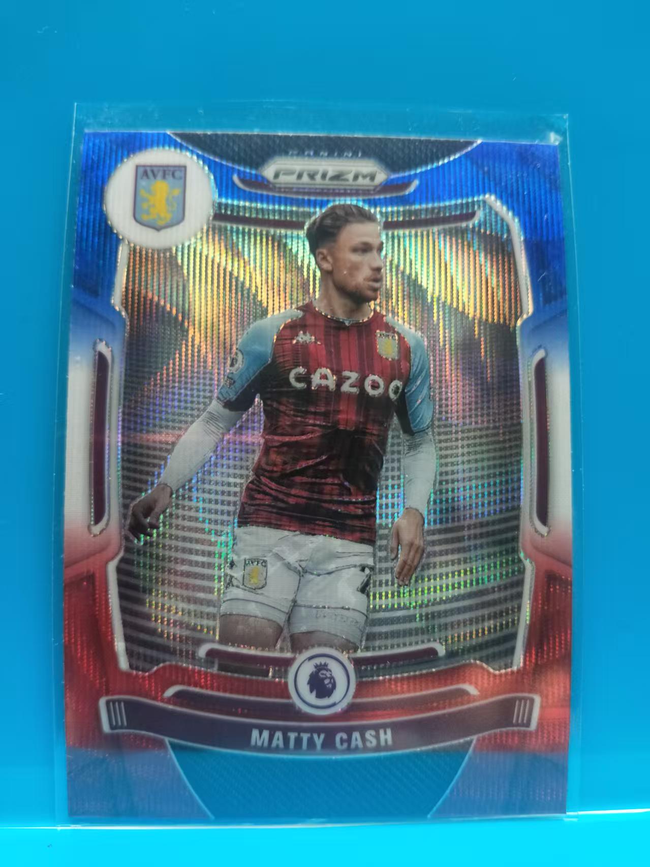 2021-22 Panini Prizm Matty Cash 马蒂 卡什 阿斯顿维拉  三色波纹折 英超PZ 卡品如图 J017W
