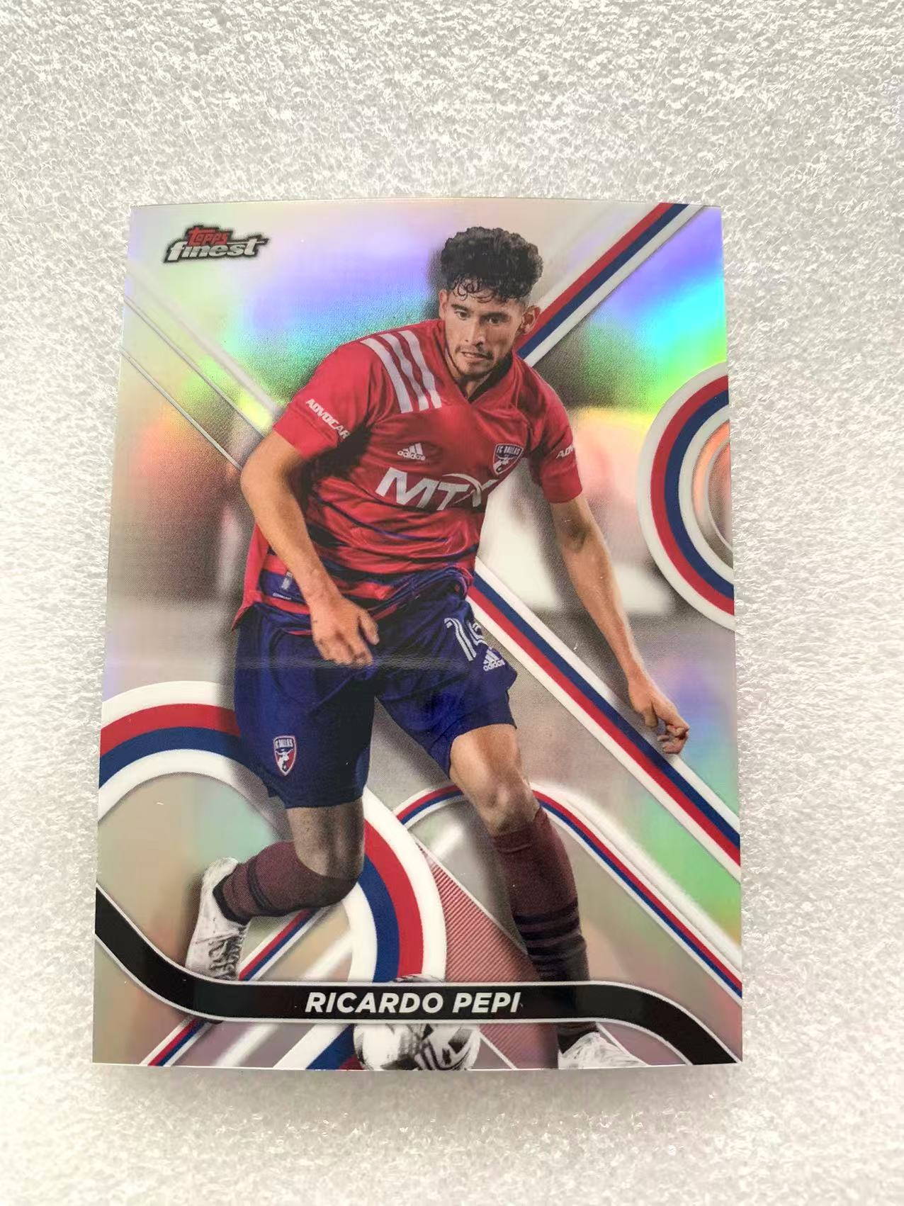 2024 Topps Finest Ricardo Pepi 欧战Topps PSV埃因霍温 里卡多 佩皮 银折 折射 卡品如图 老虎