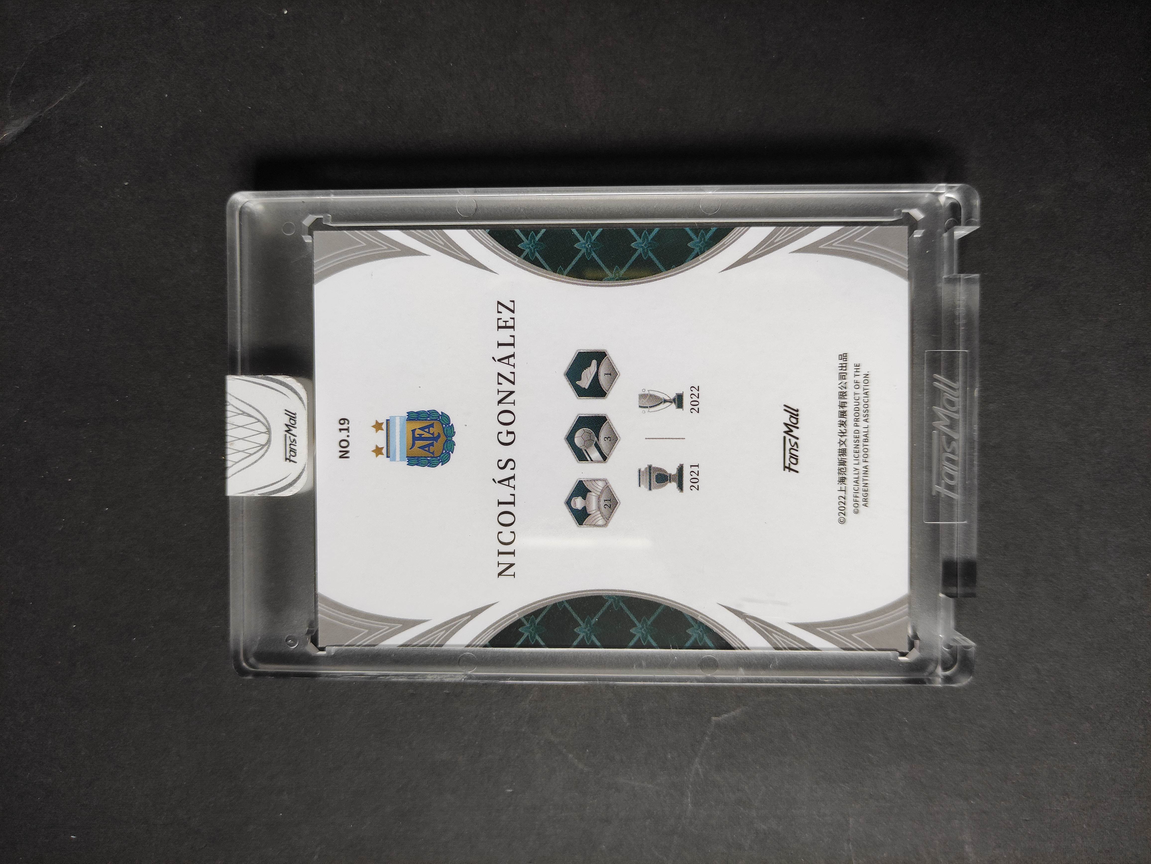 2022 FANSMALL 壹 NICOLAS GONZALEZ 【进击卡社】范斯猫 世界杯 壹系列 阿根廷 尼古拉斯 冈萨雷斯 限量30/49编 原封砖 专收必备