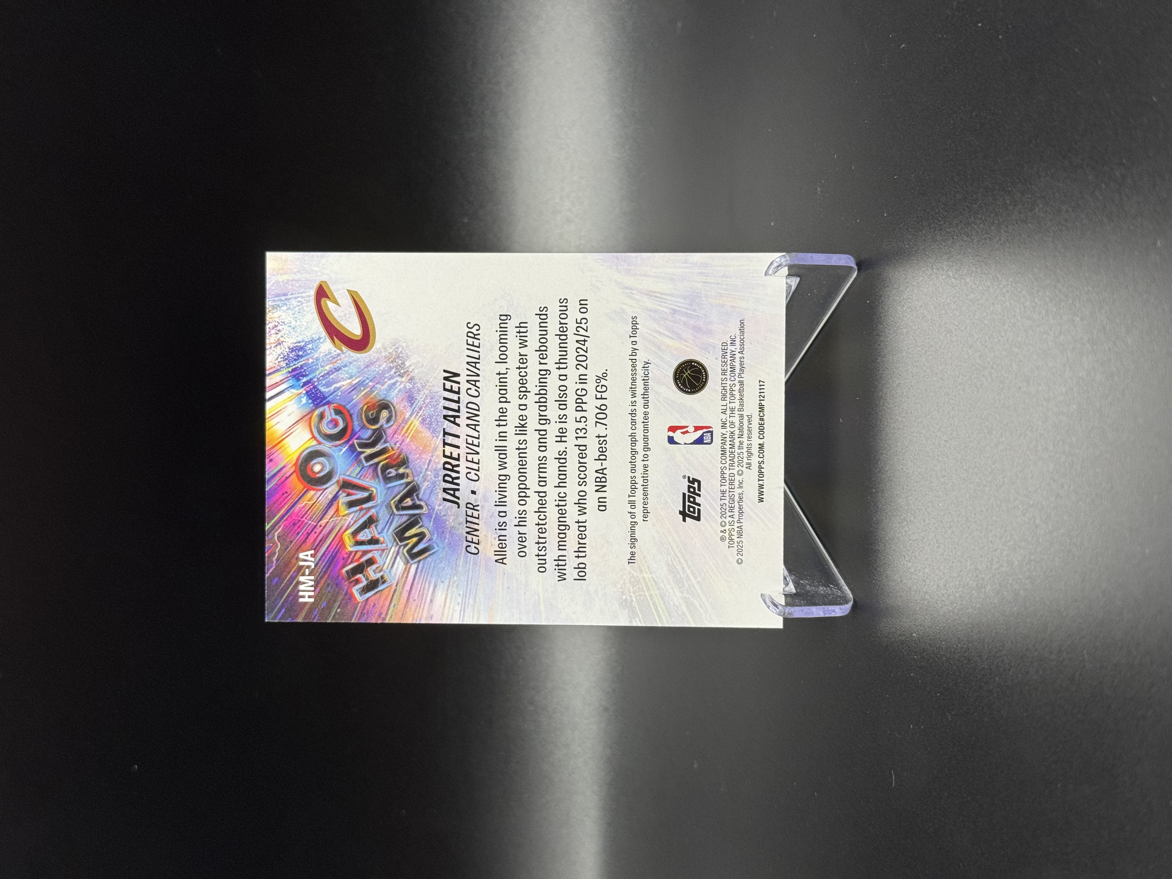 2025 Topps Flagship Jarrett Allen 【鲨鱼辣椒 免费代拍】旗舰系列 贾勒特 阿伦 骑士队 Havoc Marks 狂潮印记签 签字 #Tzy