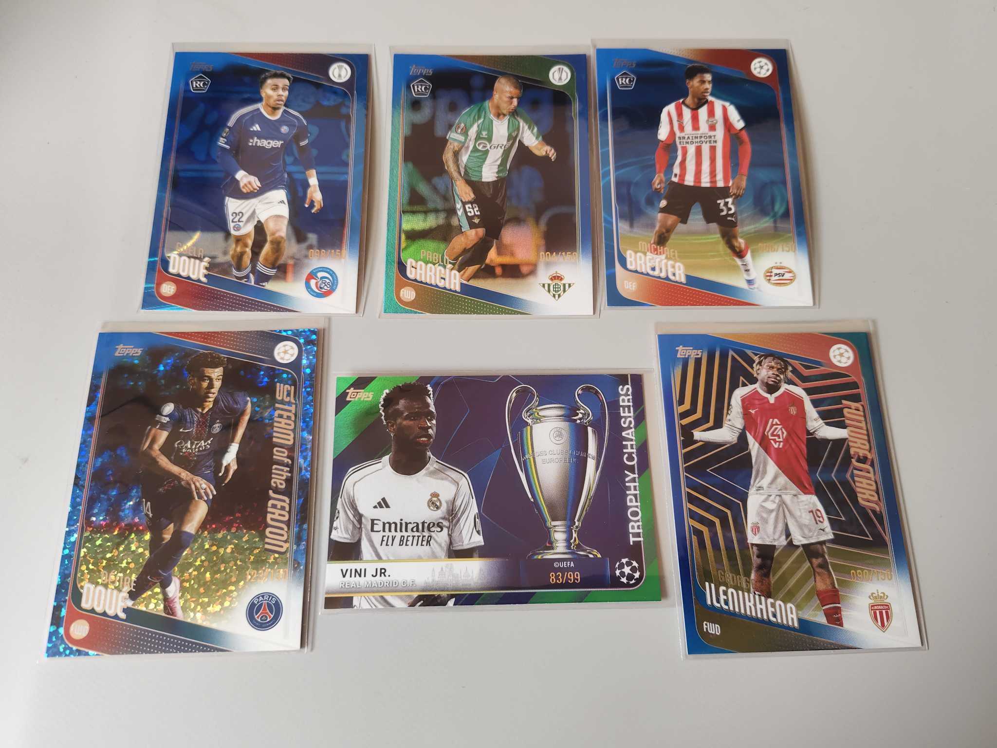 【佩妮拍卖】2025-26 Topps UCC 欧冠 UCC 皇马 vini jr 维尼修斯 大巴黎 杜埃 博乔治 伊肯尼亨纳 99编 150编 lot129 拍前请阅读描述 许哥0120