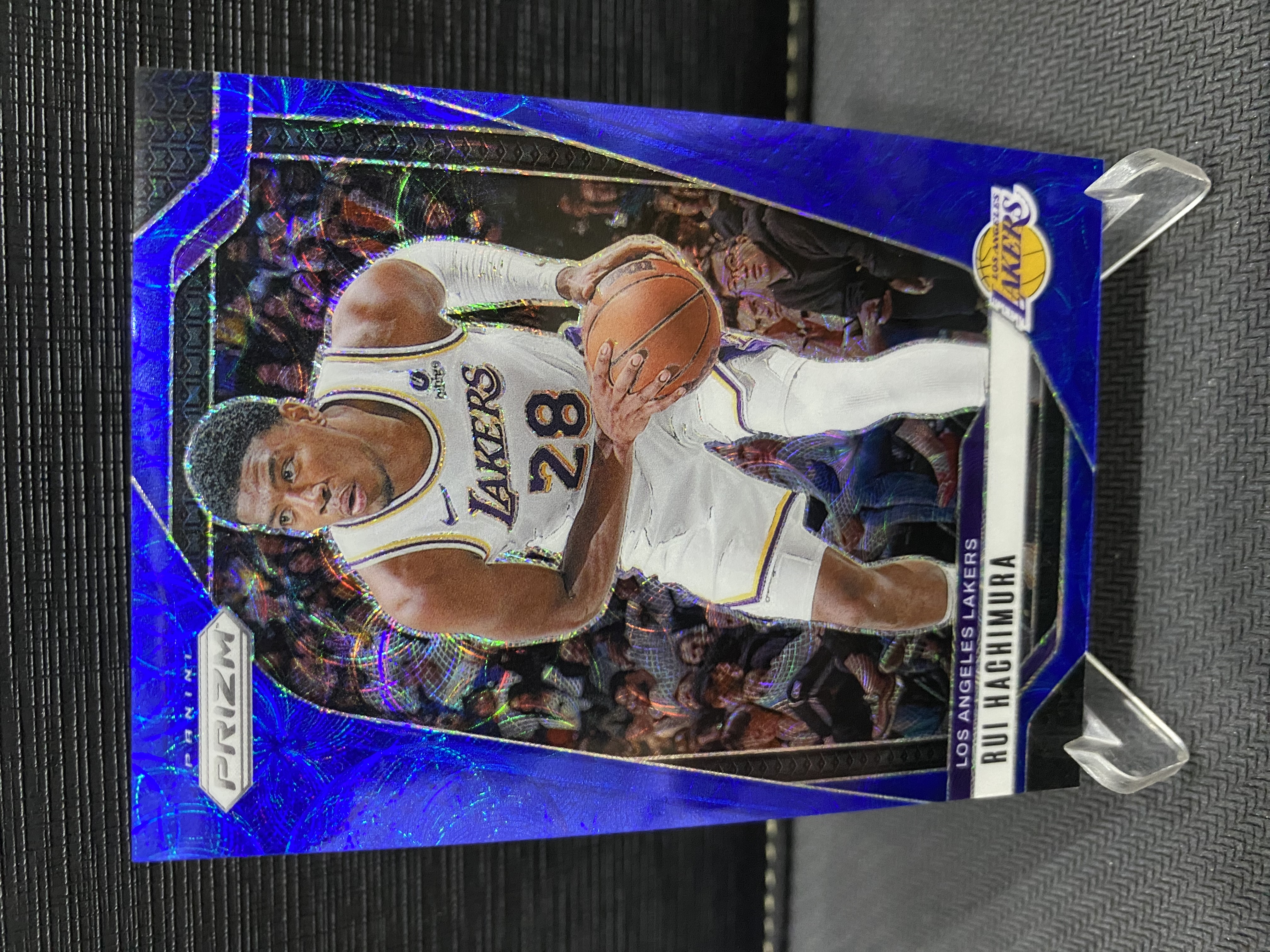 2024-25 Panini Prizm Rui Hachimura PZ 八村塁 湖人 49编 蓝圈圈折 收藏必备 卡品如图 -老道-【乌苏拍卖】