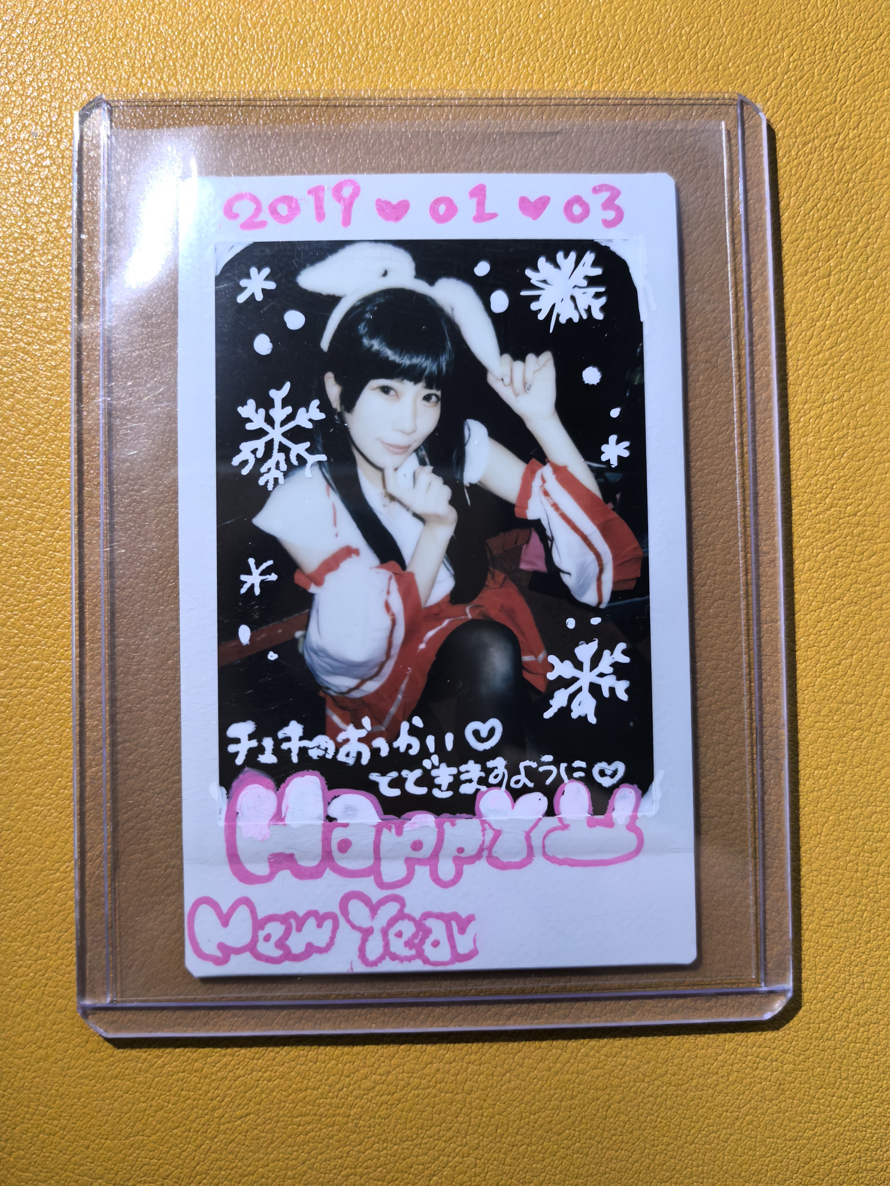 日本偶像艺人【日本代购】拍立得卡签完美签字 实卡超好看绝版稀有美女车模妹卡